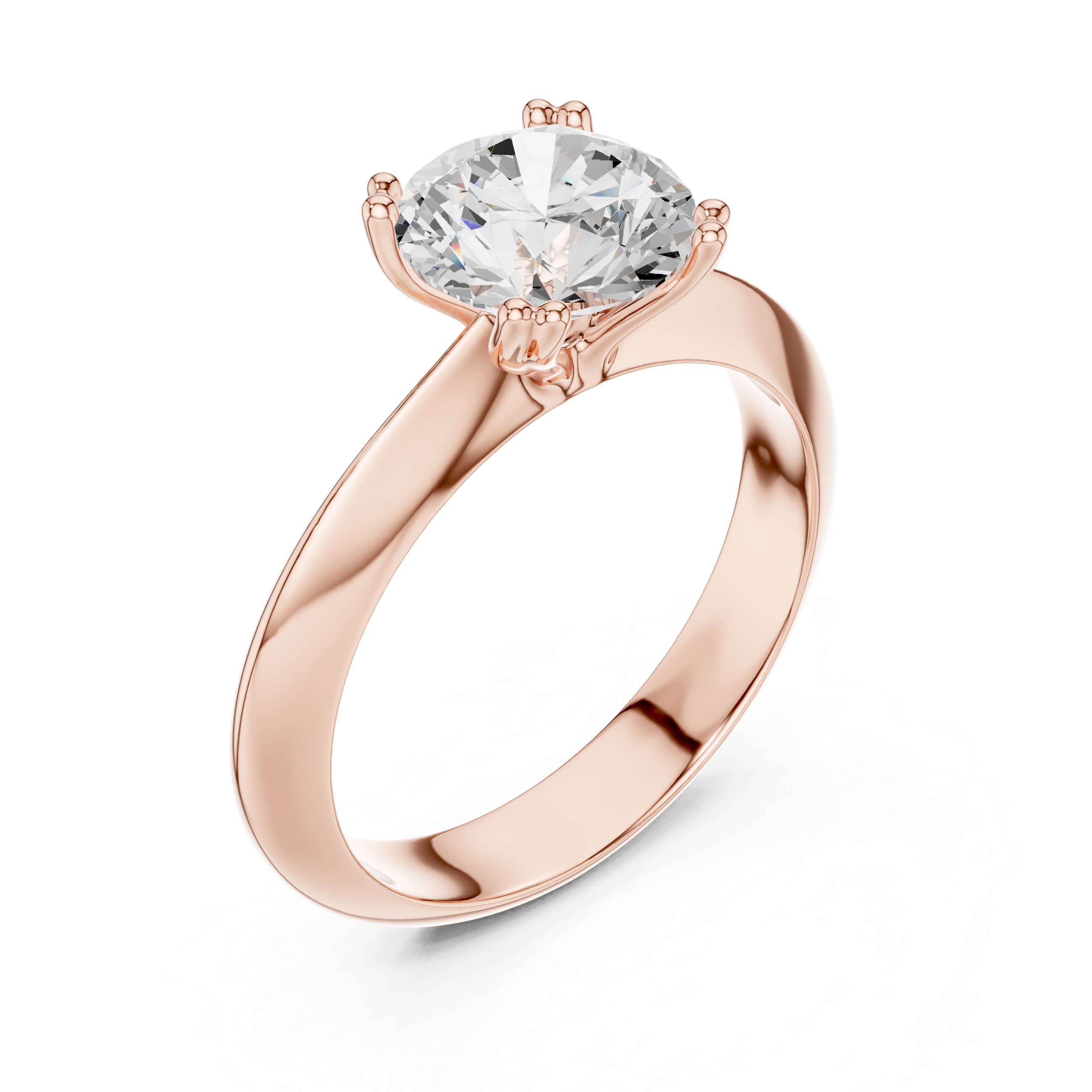 Eterna Round Solitaire Diamond Ring