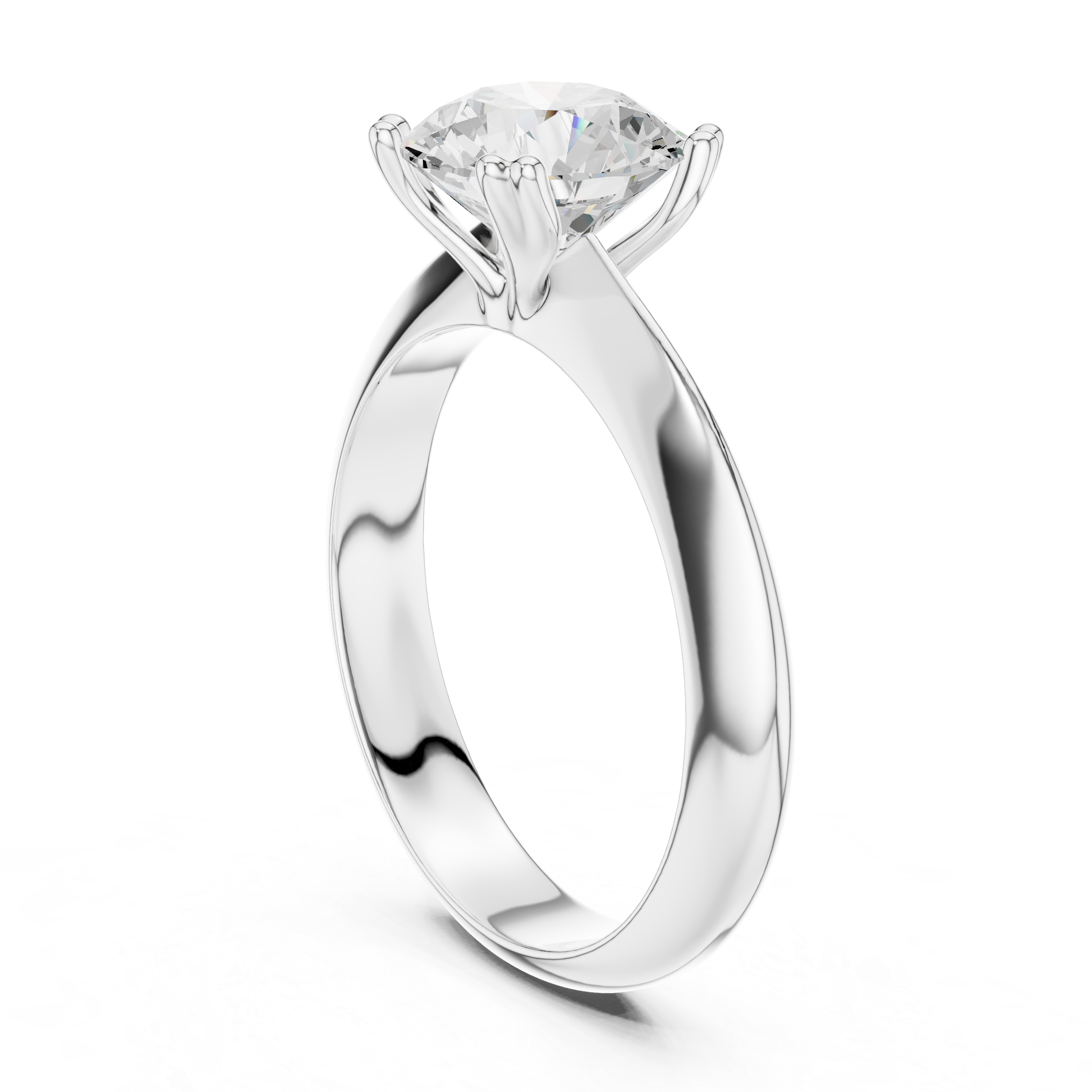 Eterna Round Solitaire Diamond Ring