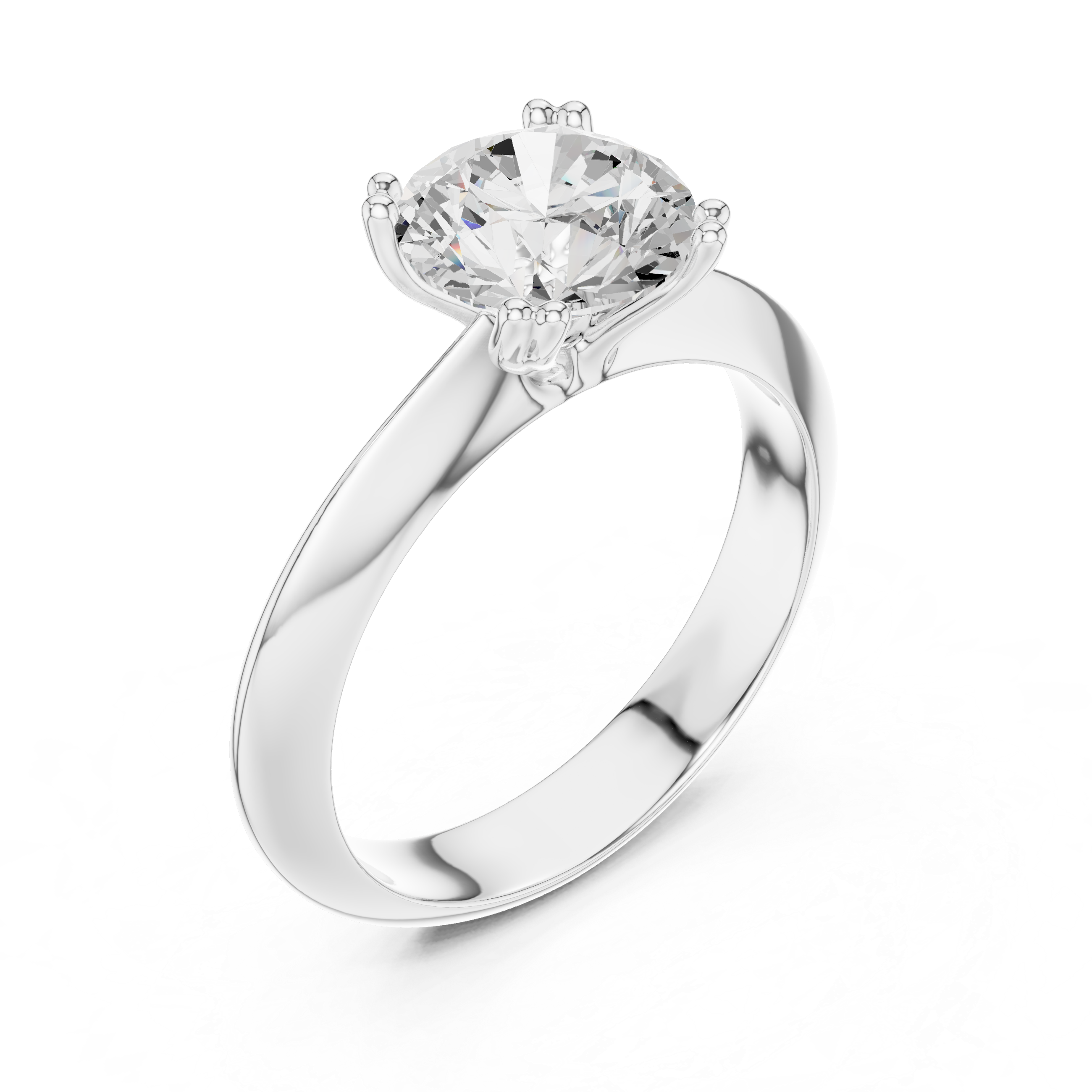 Eterna Round Solitaire Diamond Ring