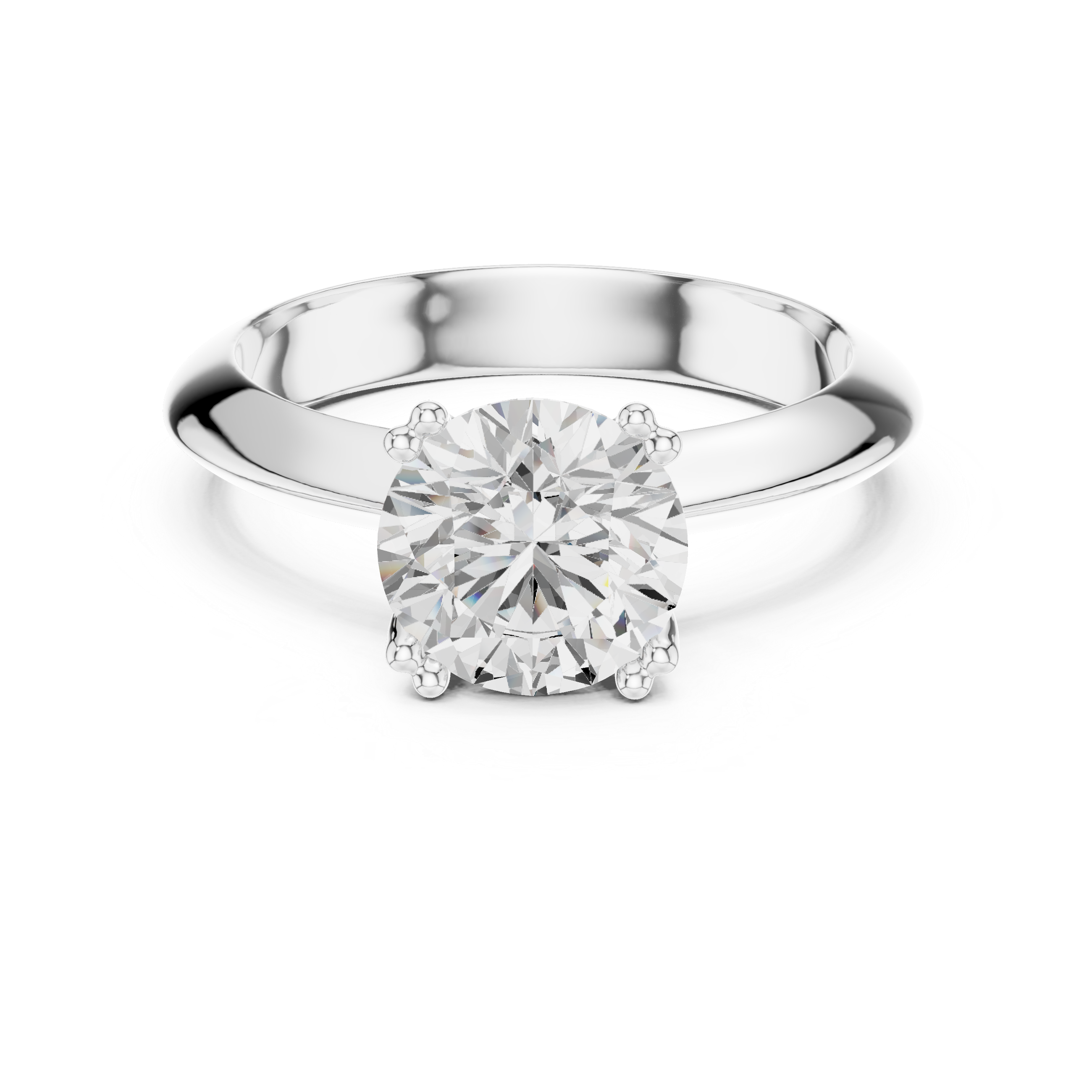 Eterna Round Solitaire Diamond Ring