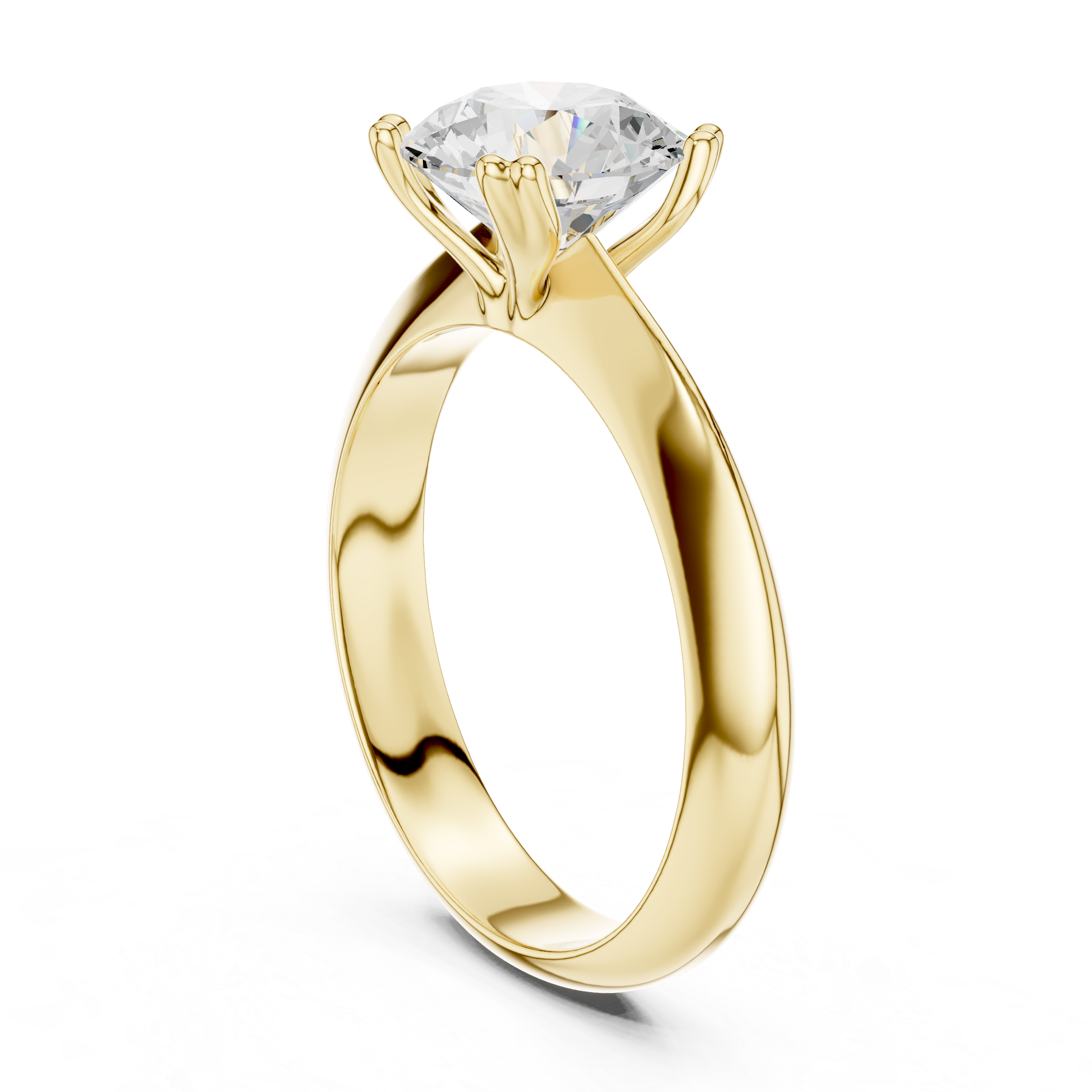 Eterna Round Solitaire Diamond Ring
