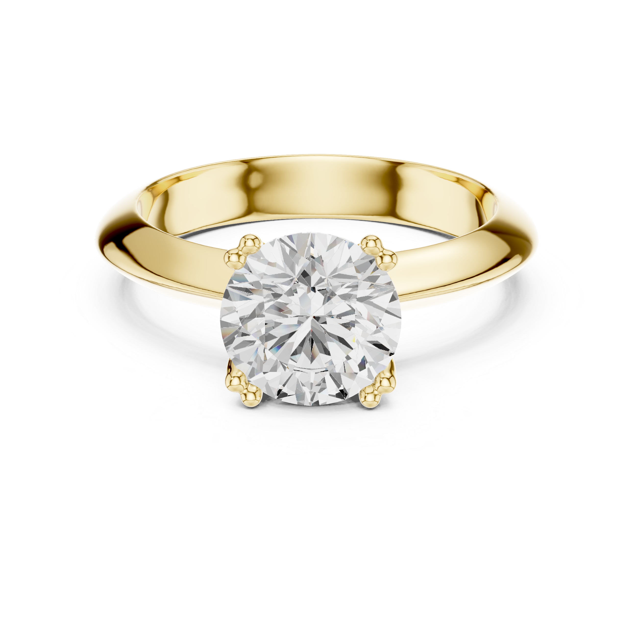 Eterna Round Solitaire Diamond Ring