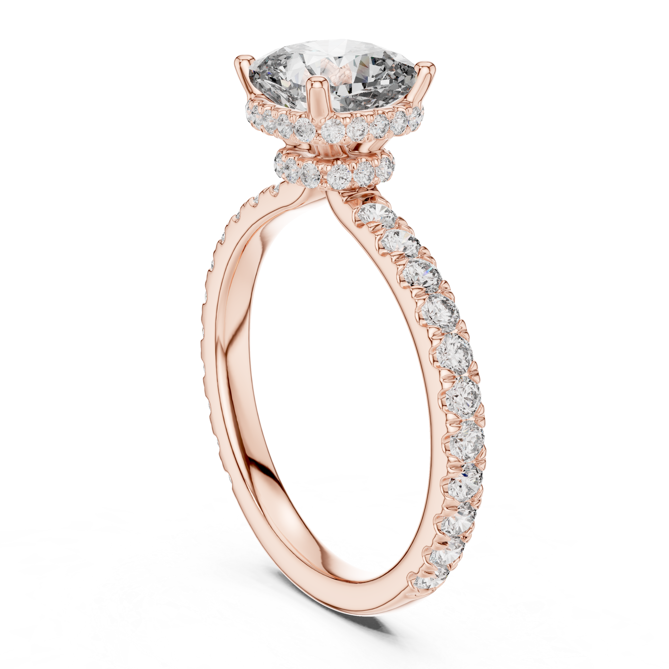 Lumière Cushion Diamond Ring