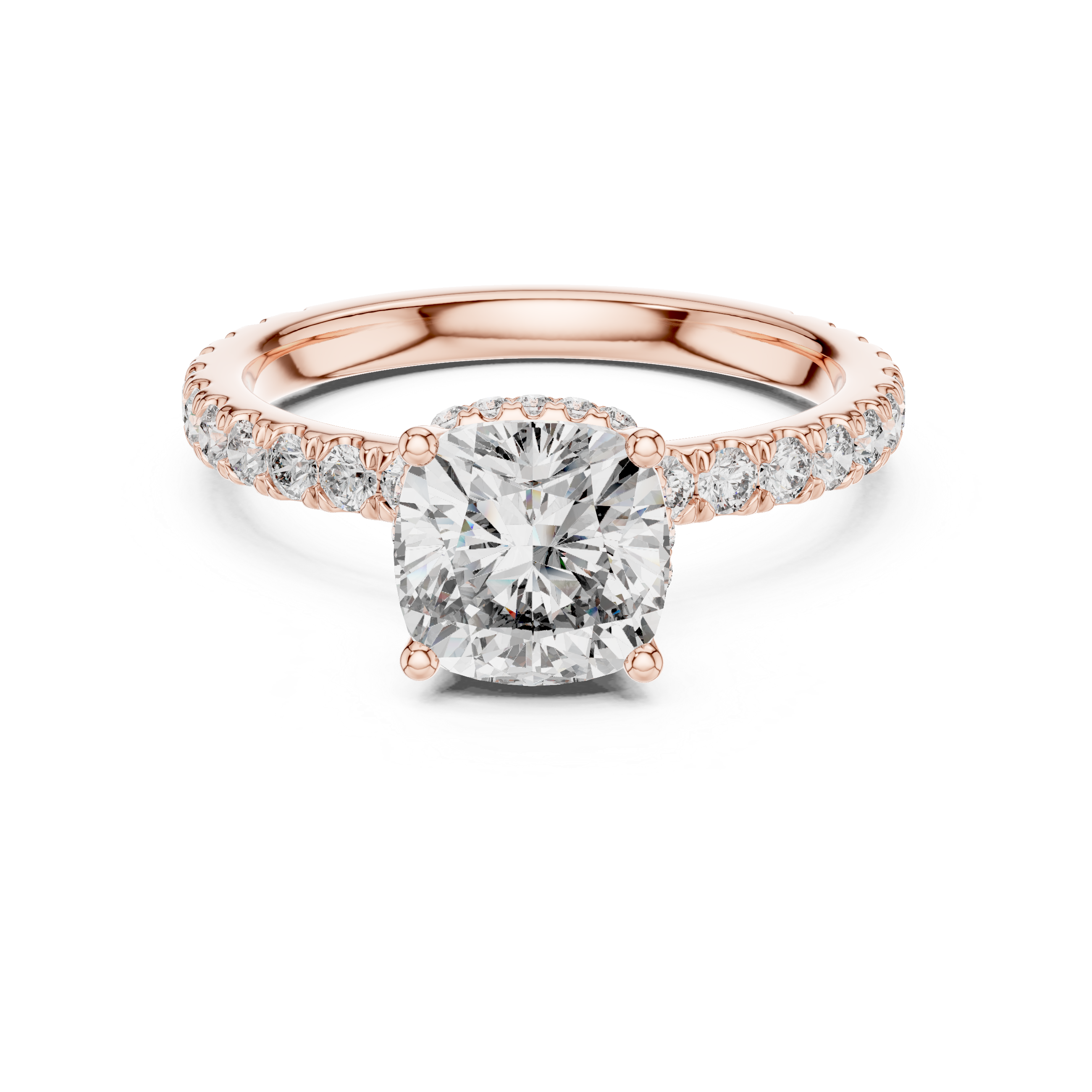 Lumière Cushion Diamond Ring