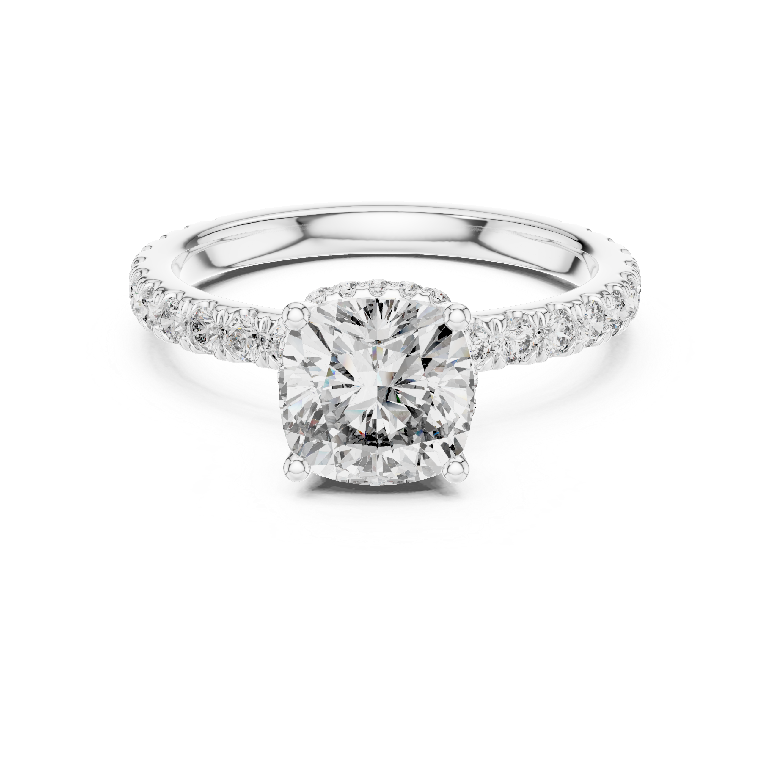 Lumière Cushion Diamond Ring