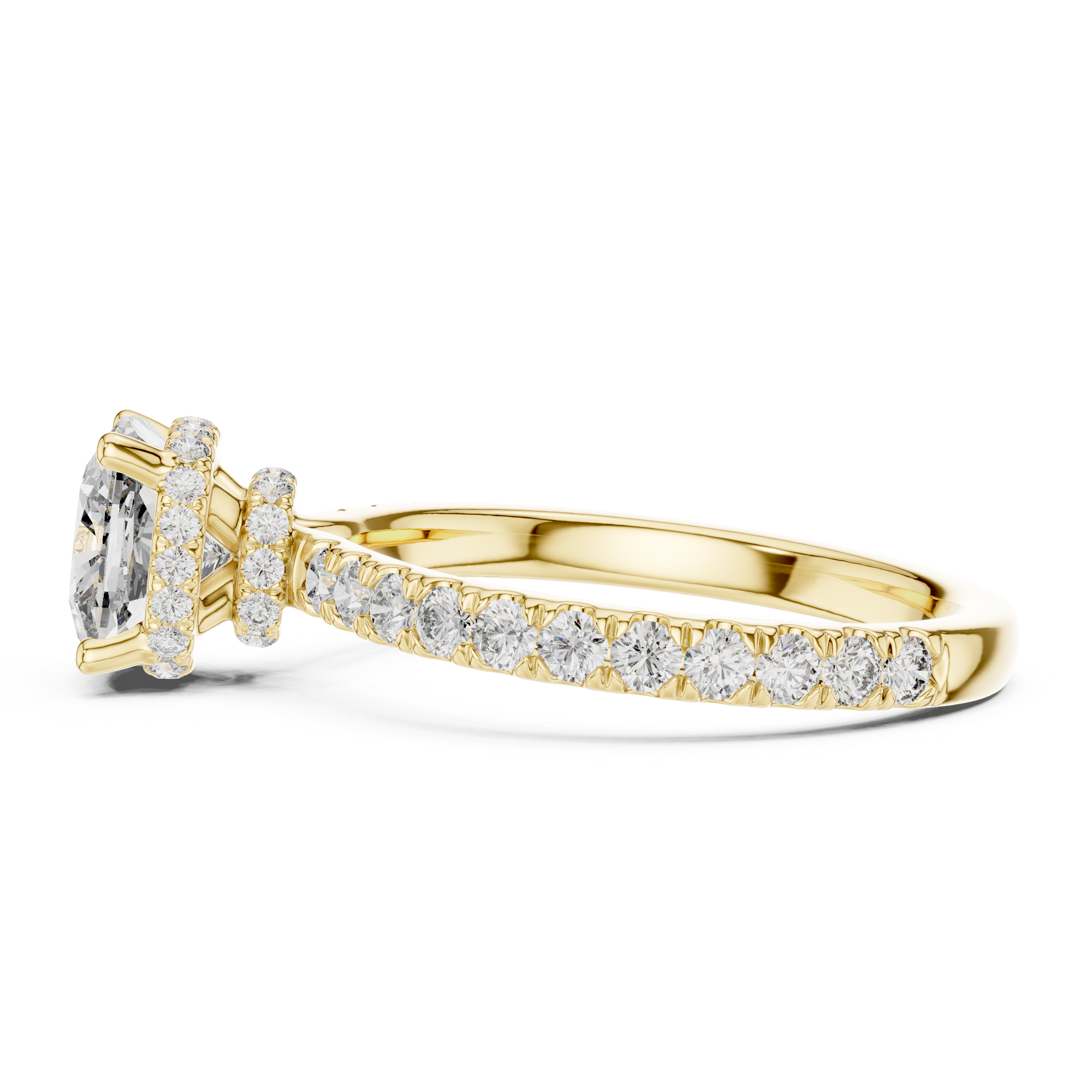 Lumière Cushion Diamond Ring