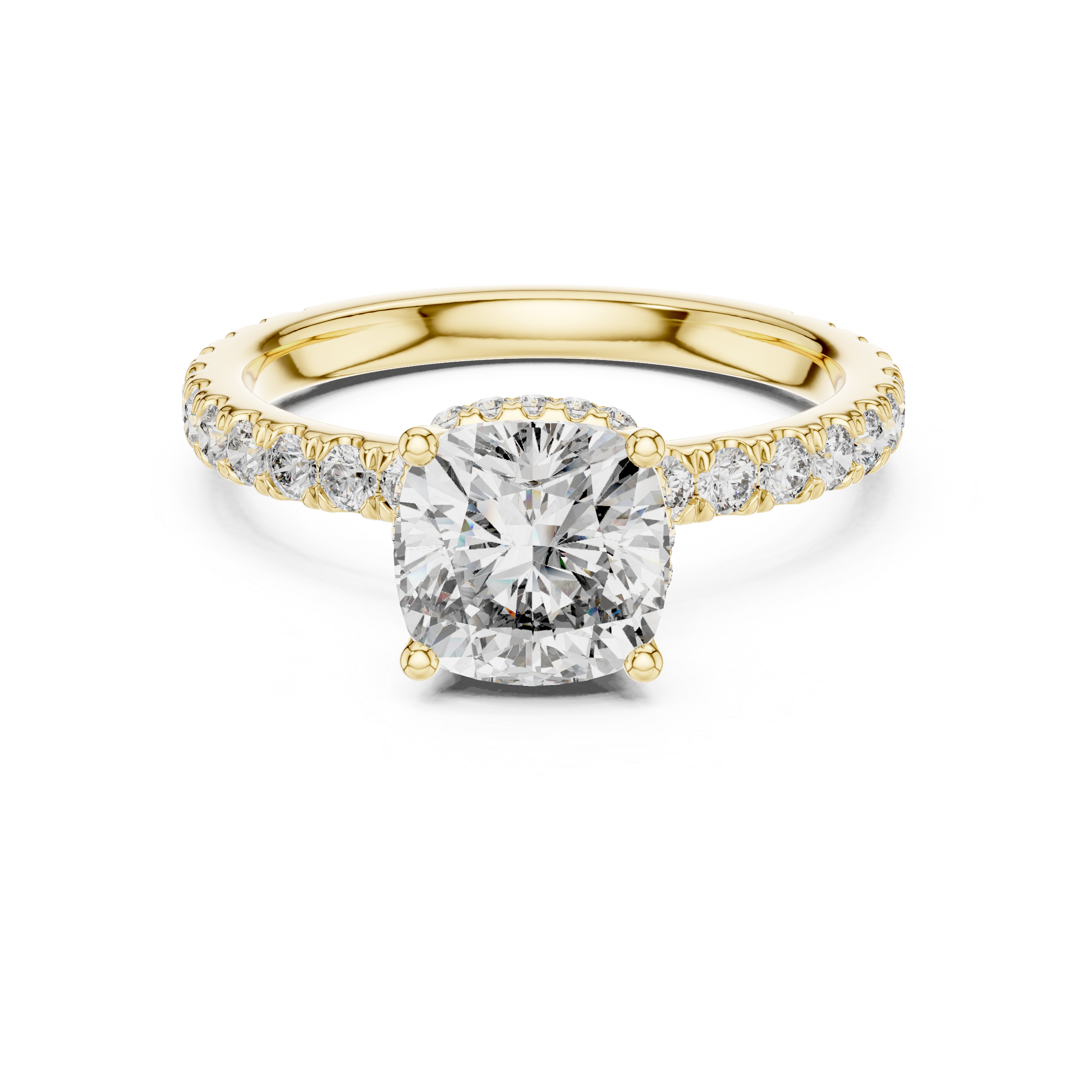 Lumière Cushion Diamond Ring