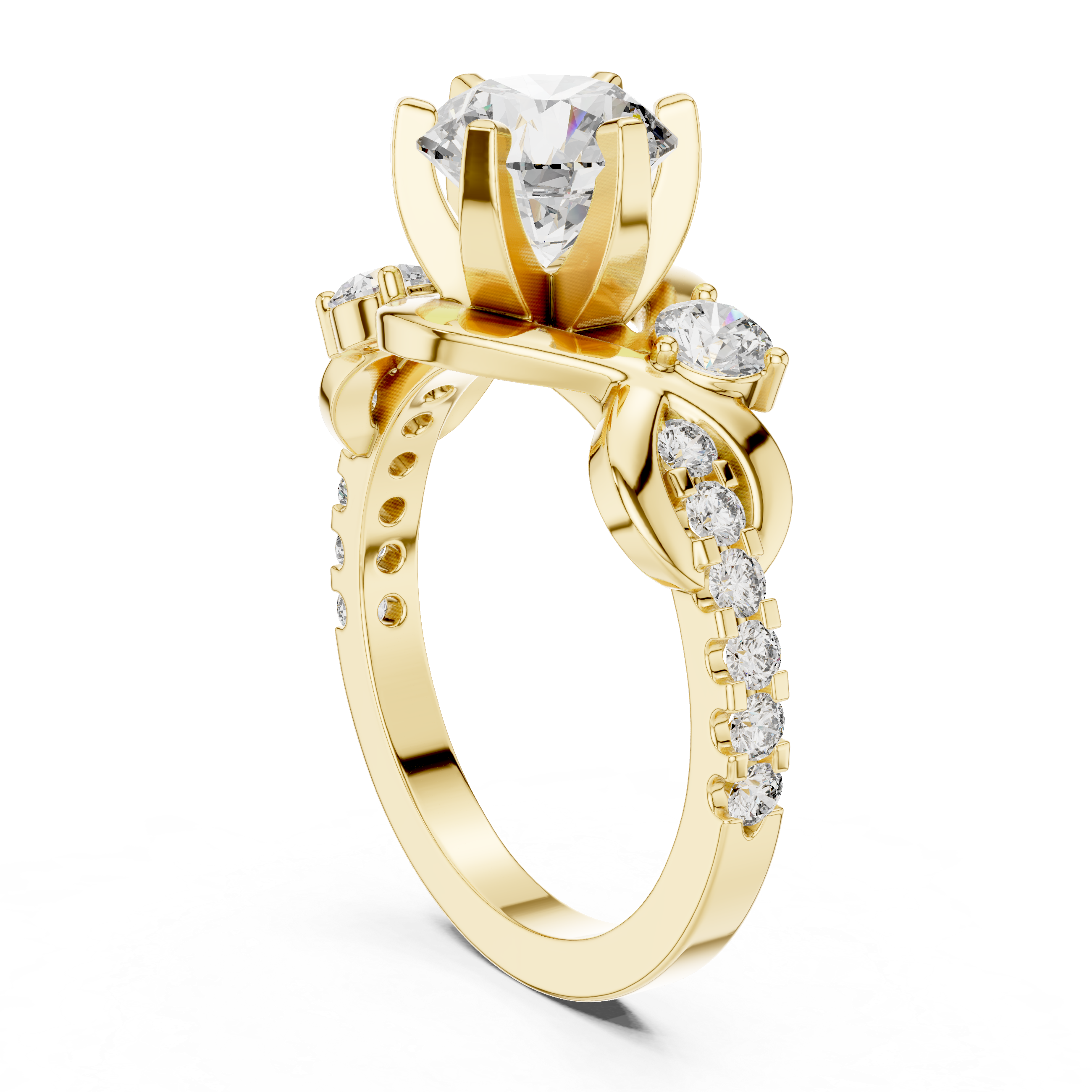 Tasvea Infinity Grace Diamond Engagement Ring