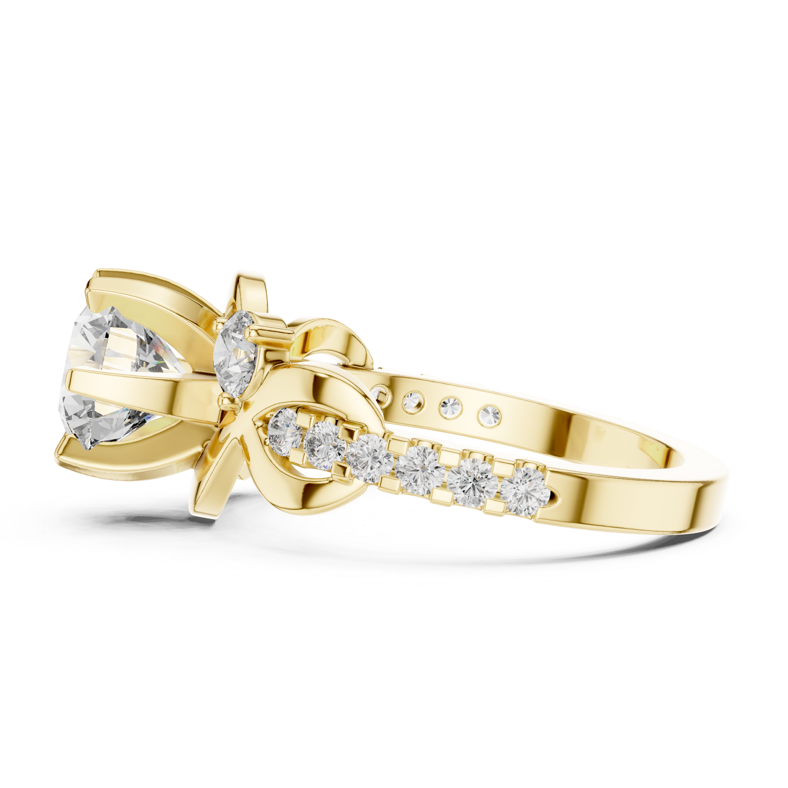 Tasvea Infinity Grace Diamond Engagement Ring