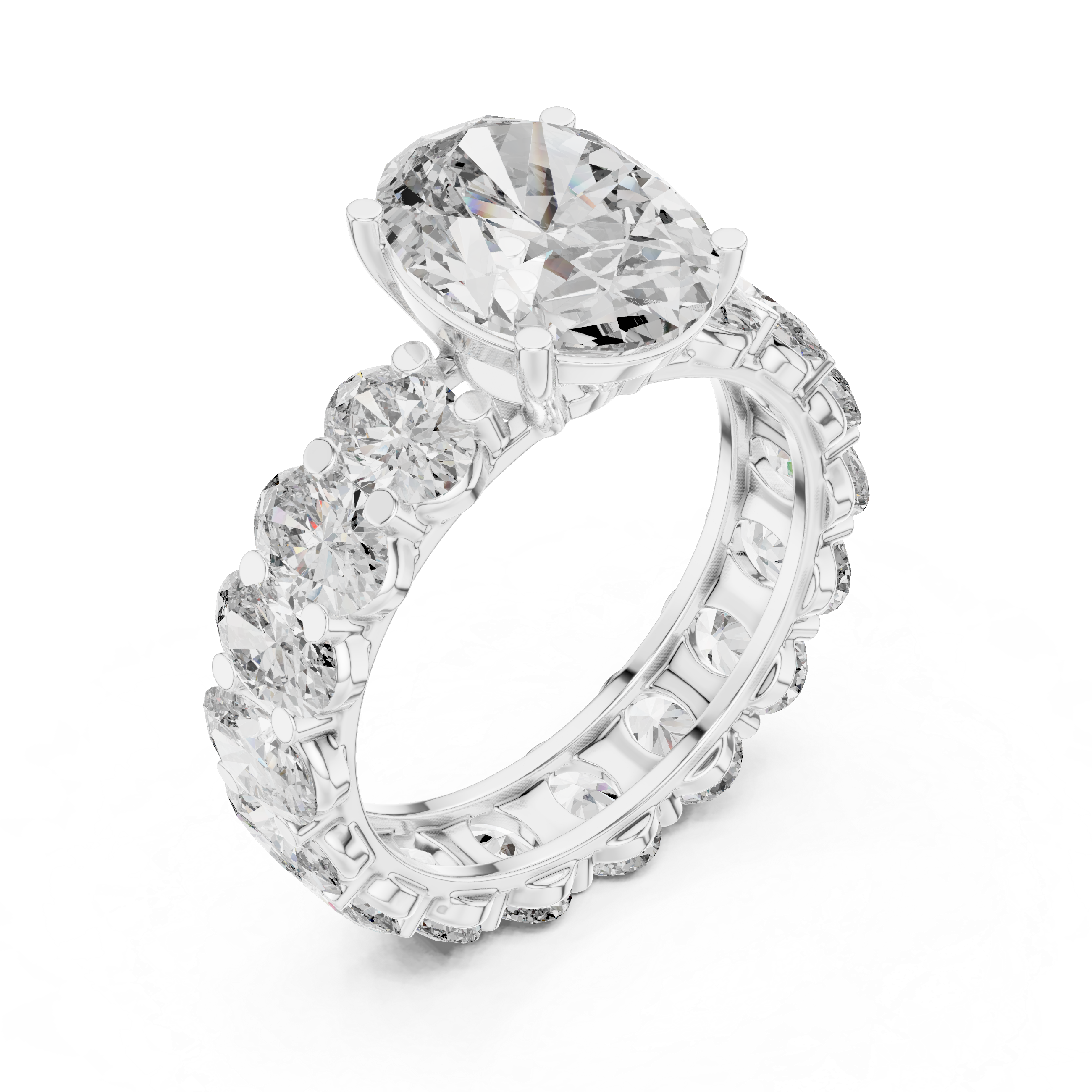 Eterna Oval Solitaire Ring