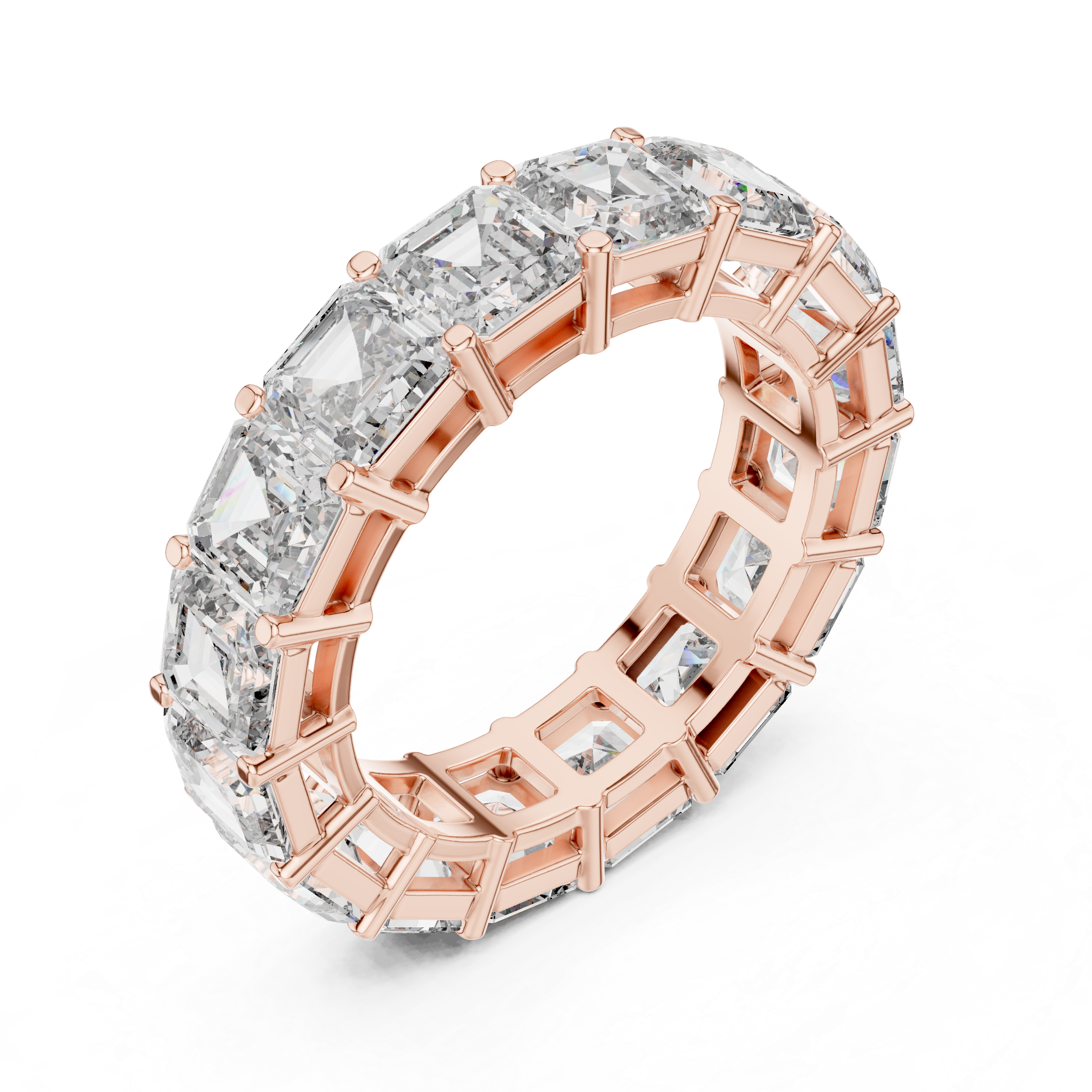 Emerald Diamond Eternity Ring