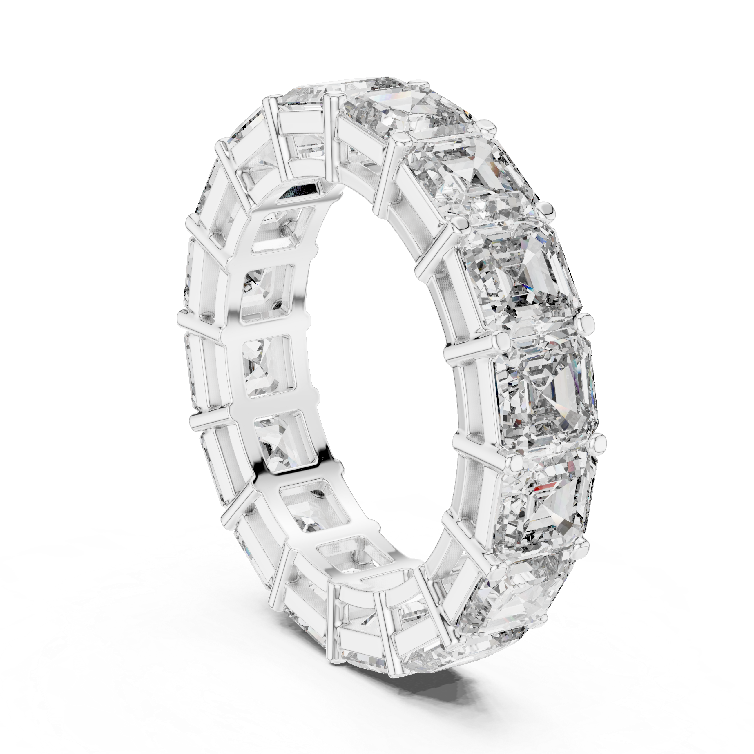Emerald Diamond Eternity Ring