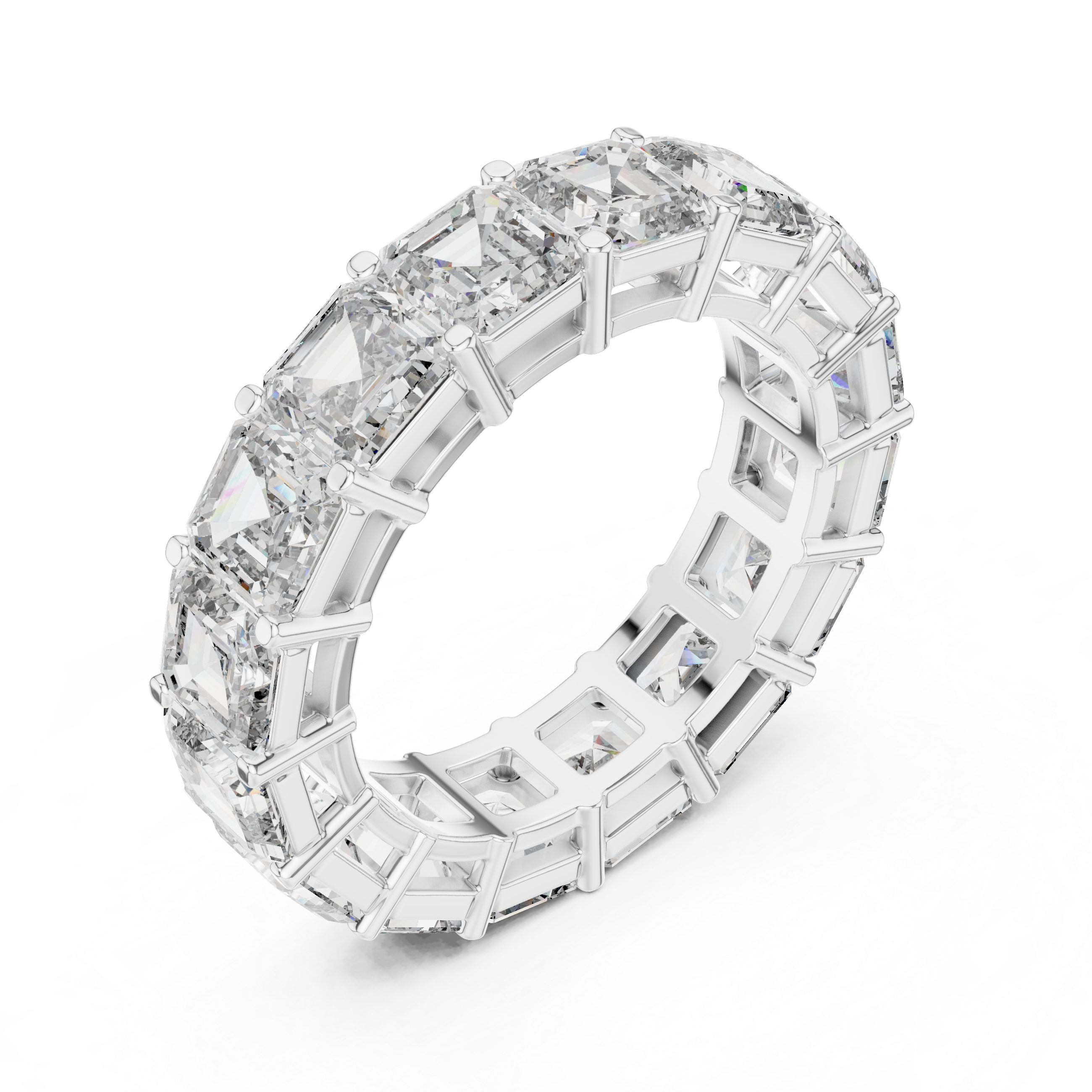 Emerald Diamond Eternity Ring
