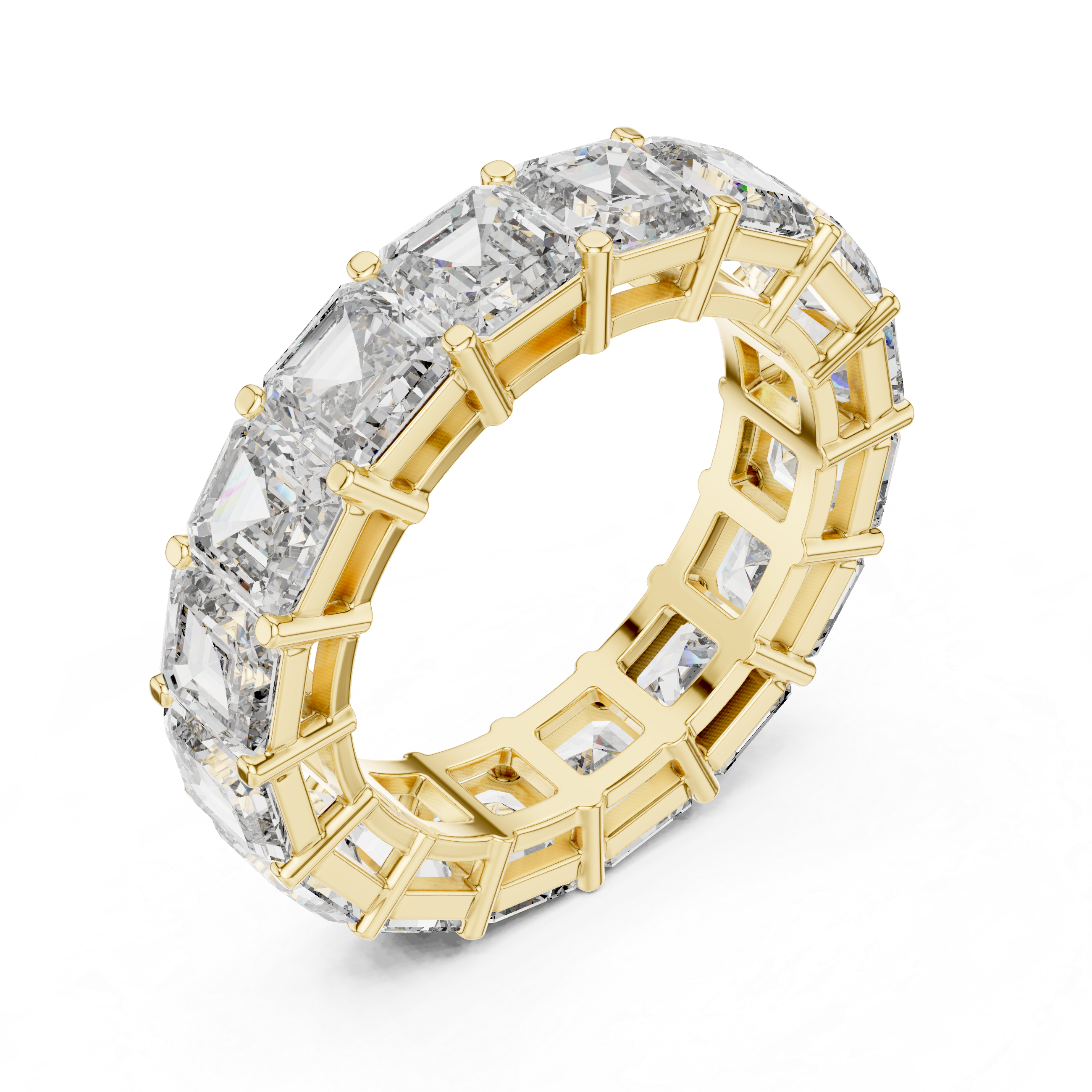 Emerald Diamond Eternity Ring
