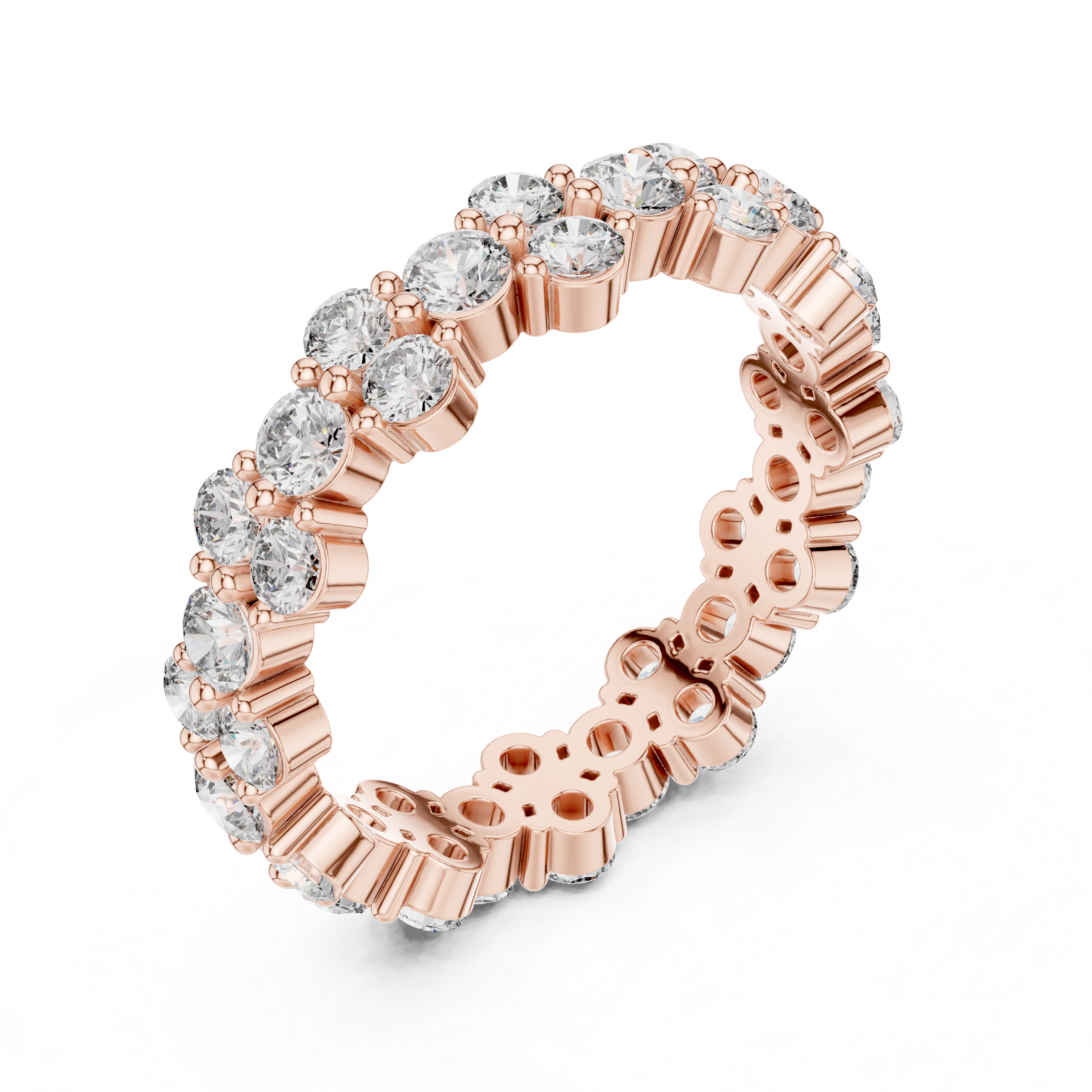 Luxury Round Diamond Anniversary Ring