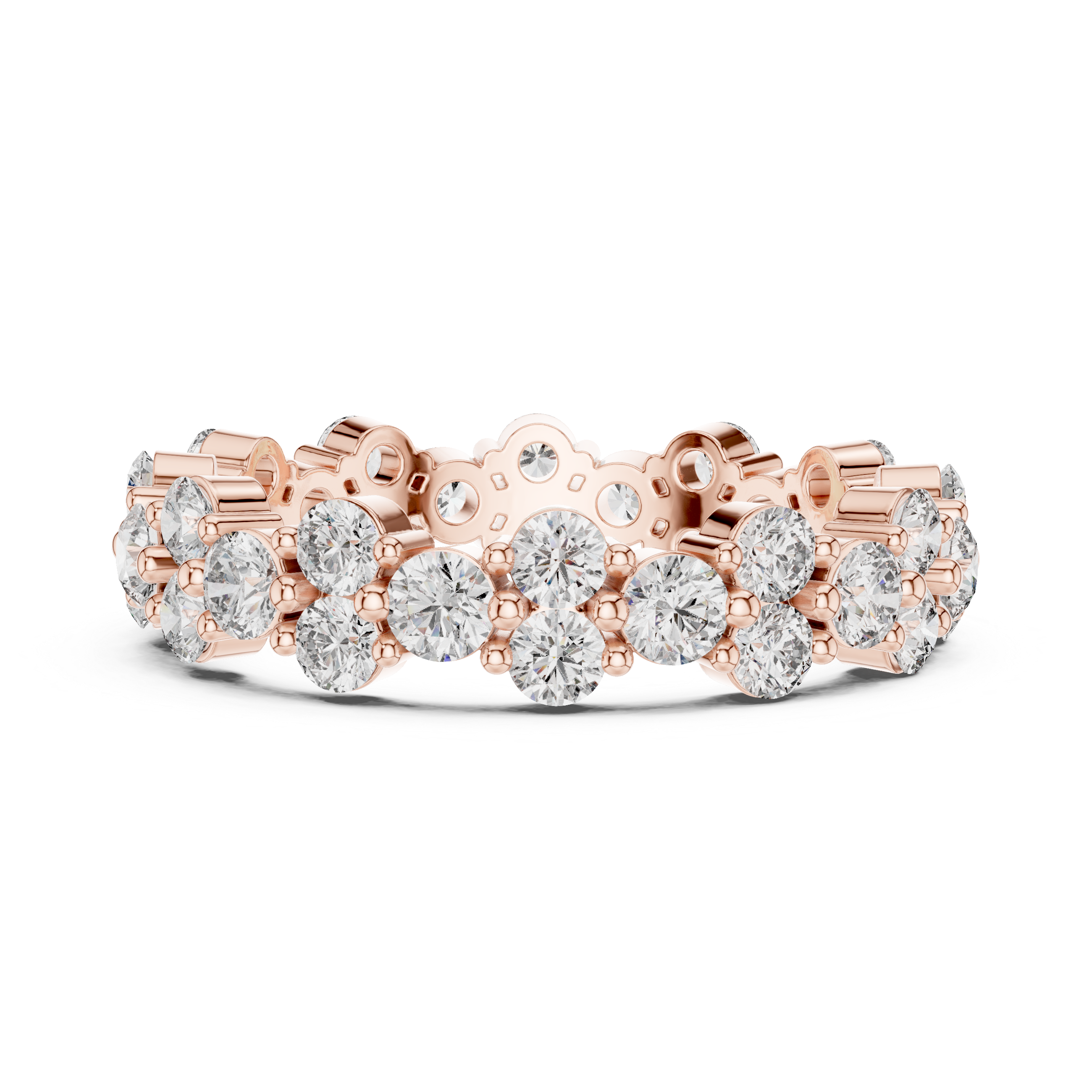 Luxury Round Diamond Anniversary Ring