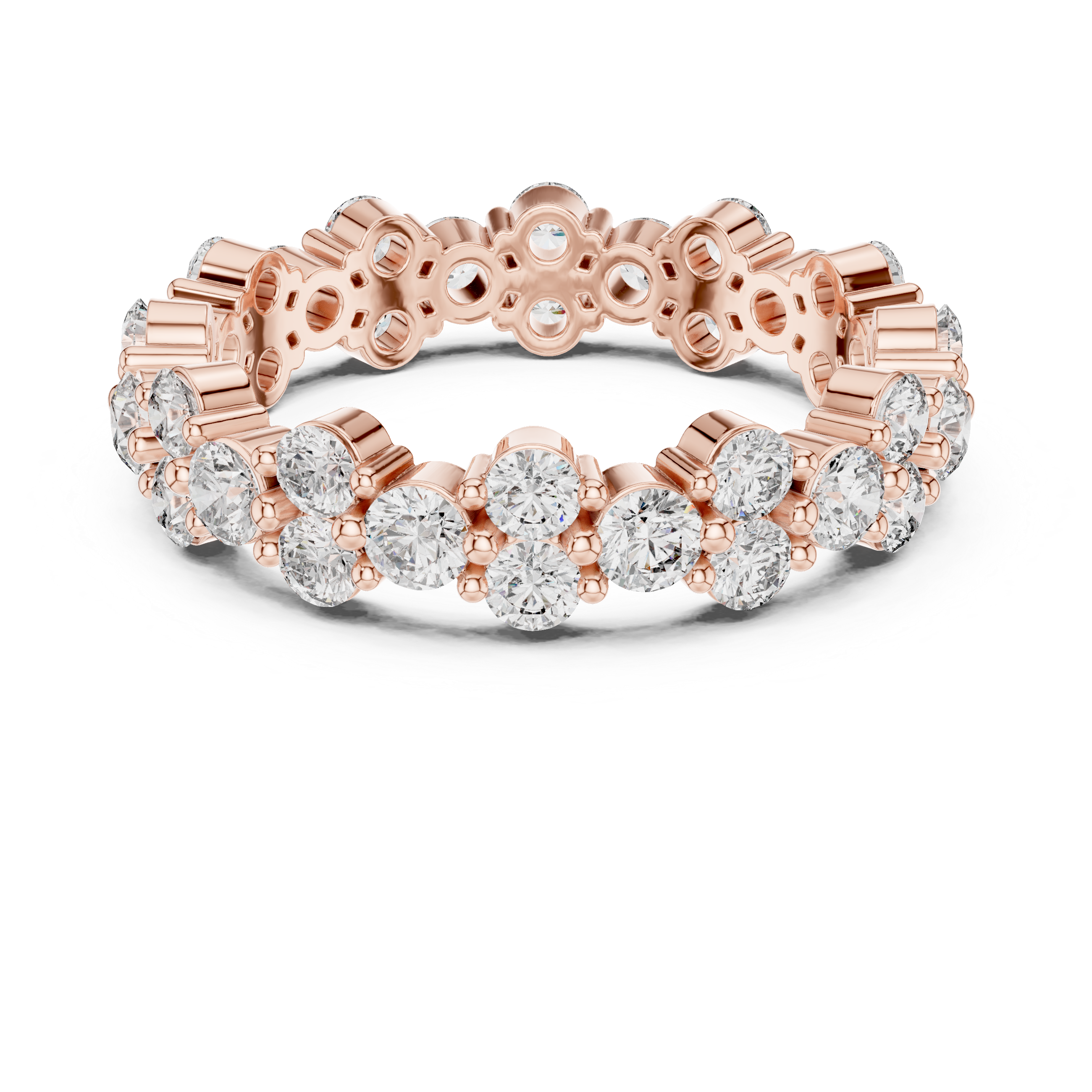Luxury Round Diamond Anniversary Ring