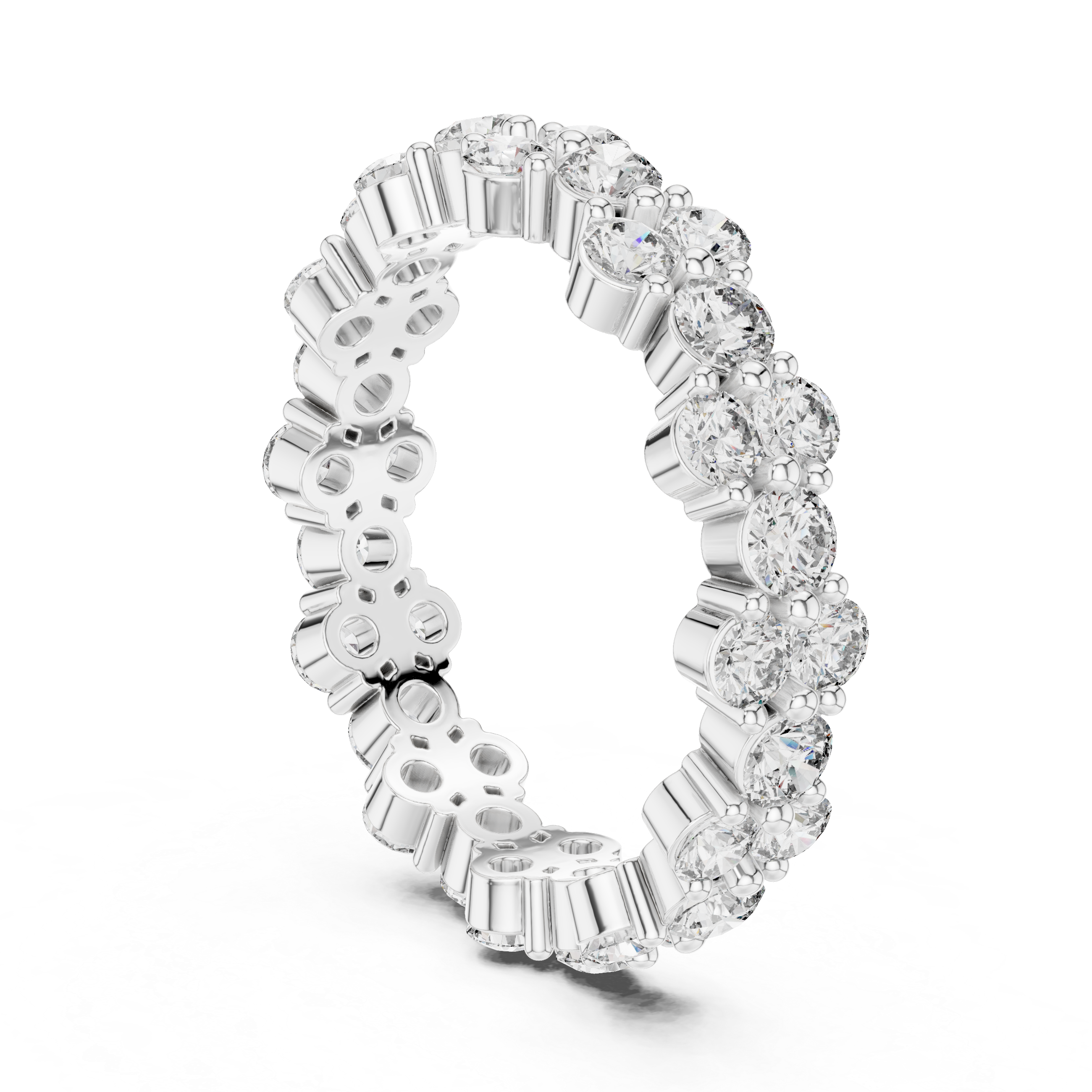 Luxury Round Diamond Anniversary Ring