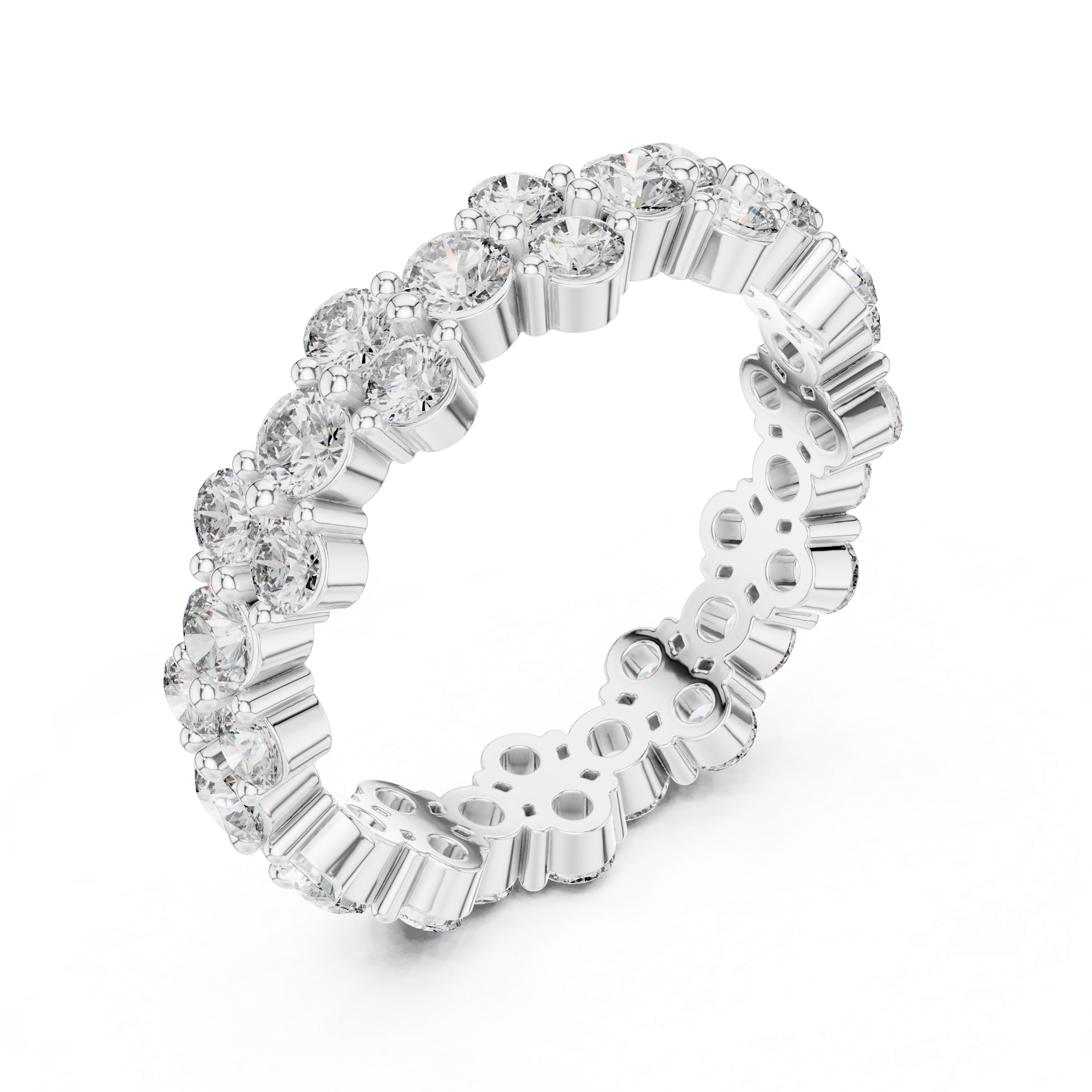 Luxury Round Diamond Anniversary Ring