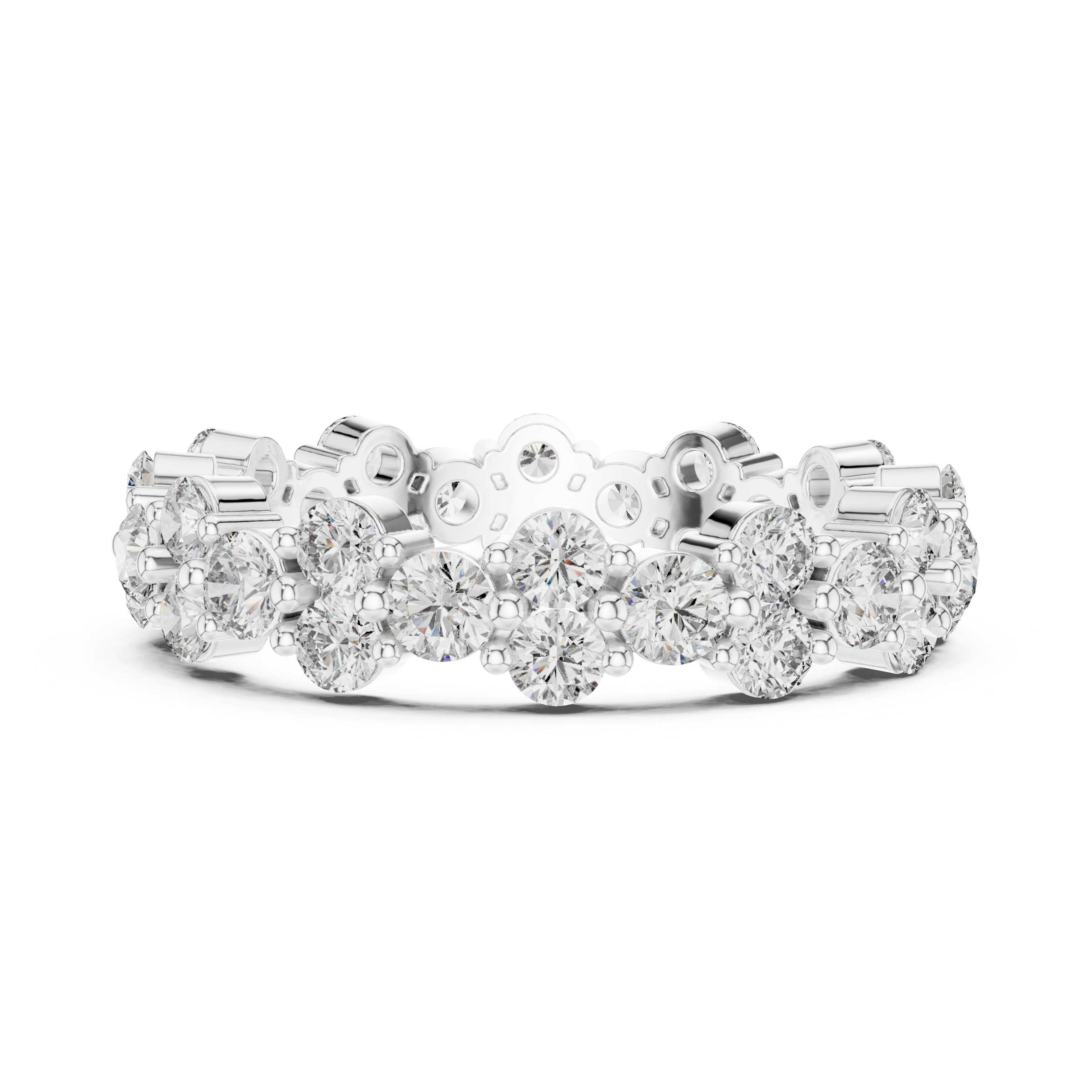Luxury Round Diamond Anniversary Ring