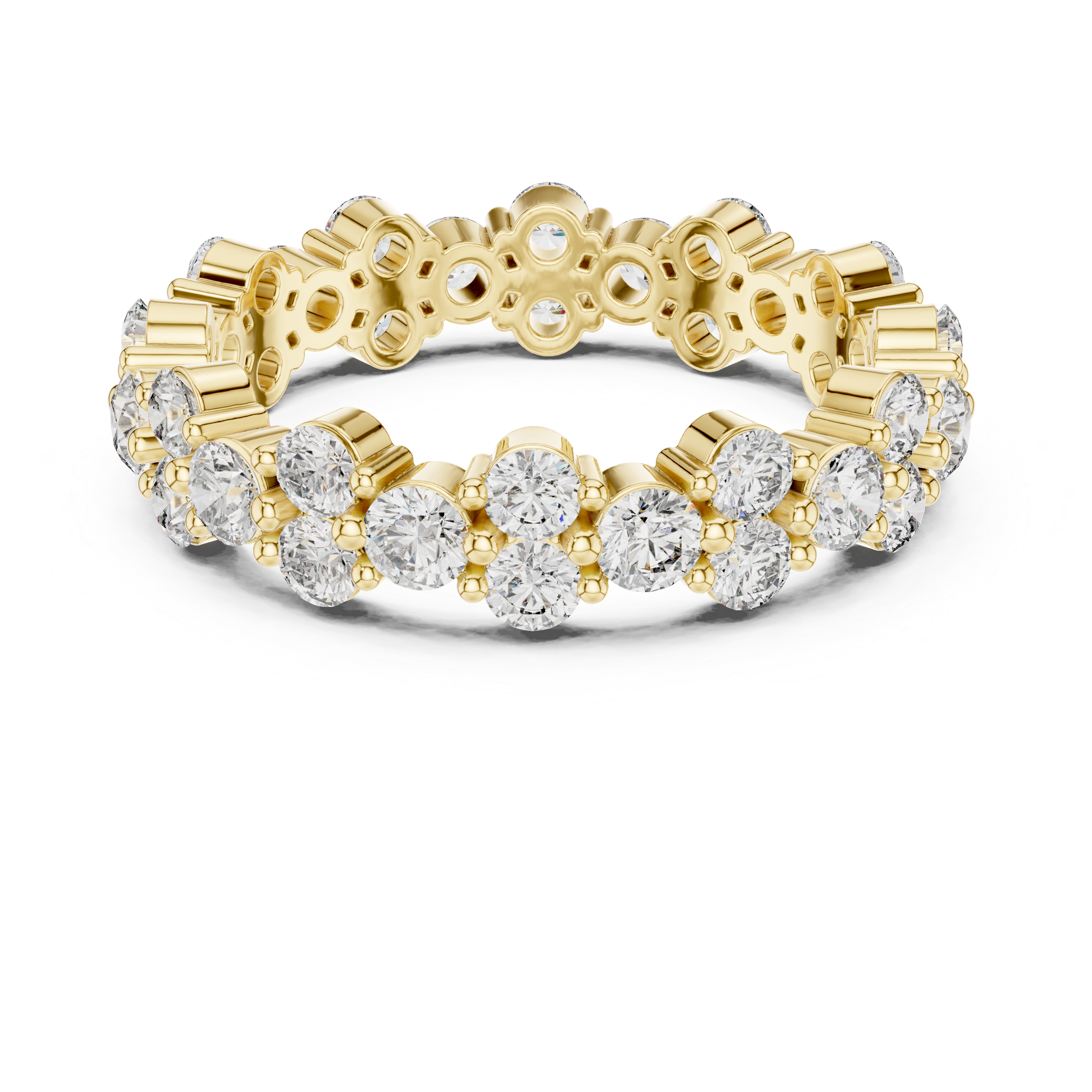 Luxury Round Diamond Anniversary Ring