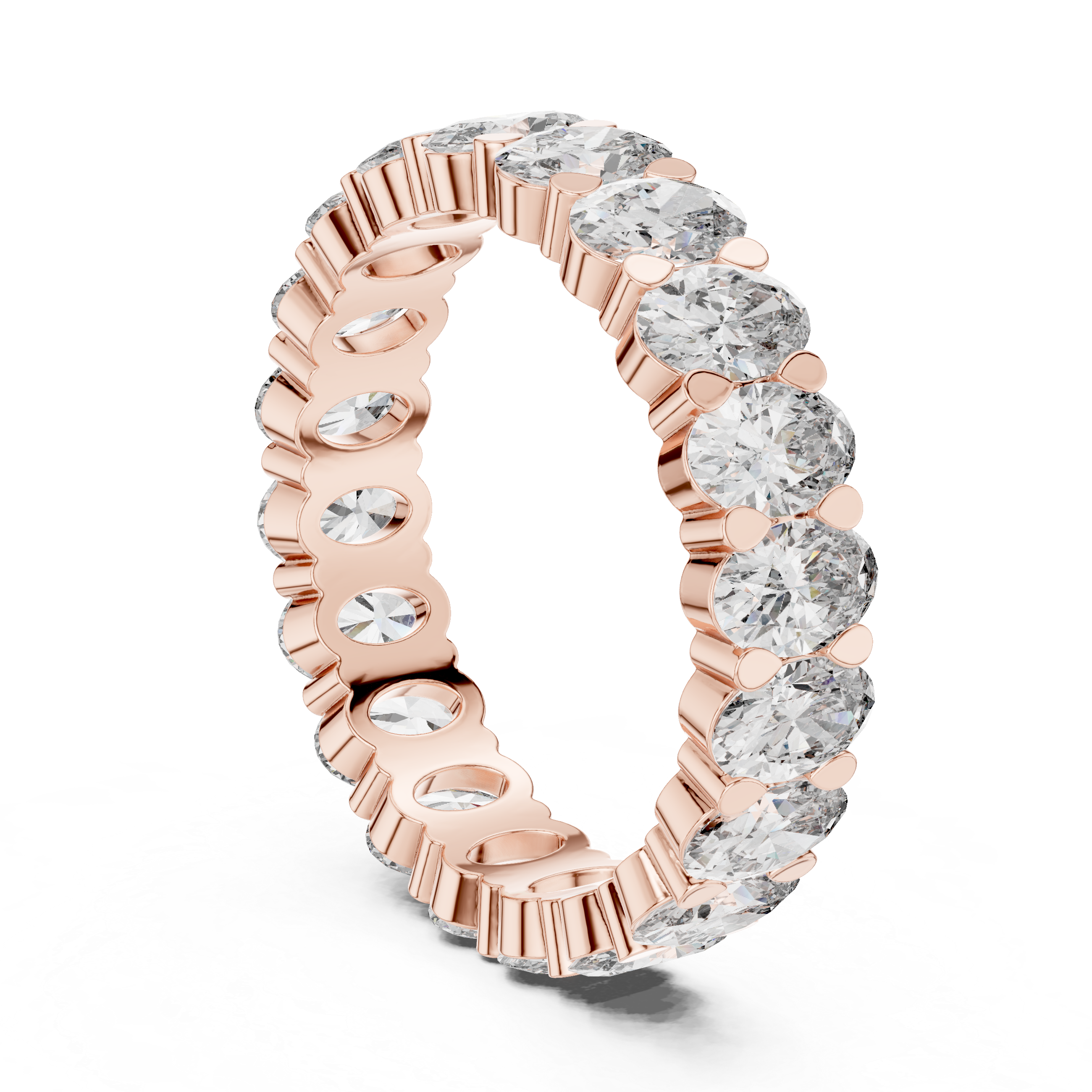 DESIGNER OVAL DIAMOND WEDDING BAND