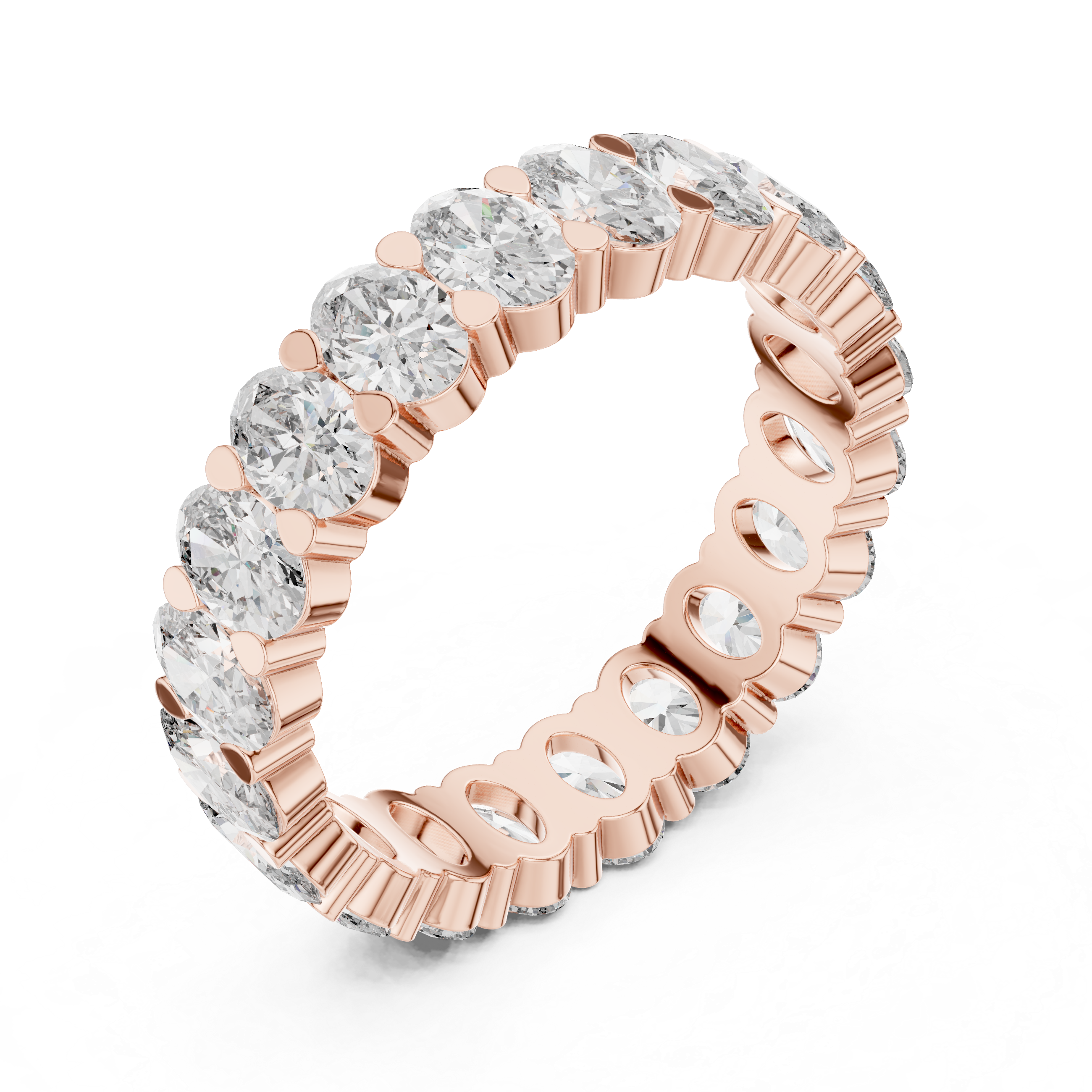 DESIGNER OVAL DIAMOND WEDDING BAND