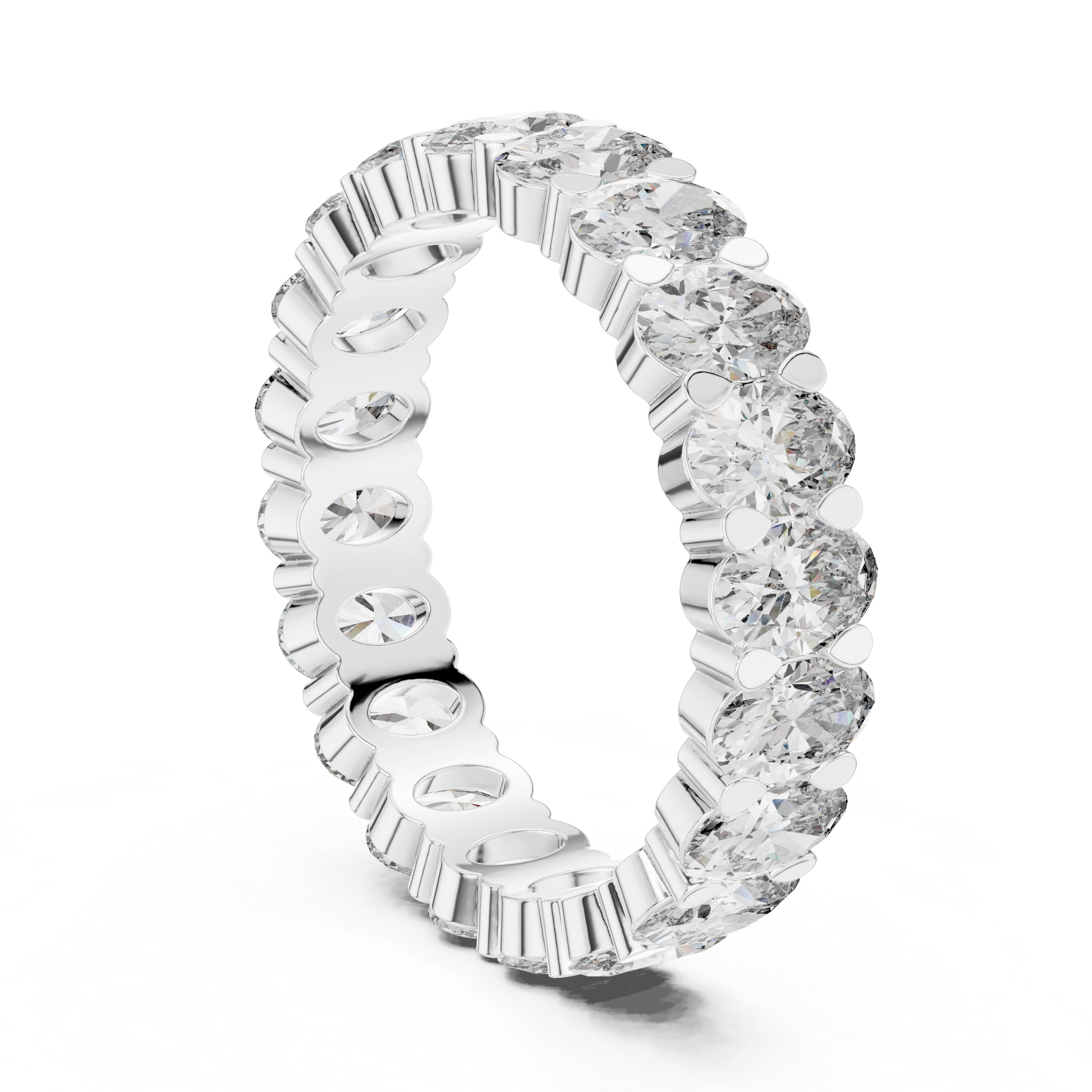 DESIGNER OVAL DIAMOND WEDDING BAND