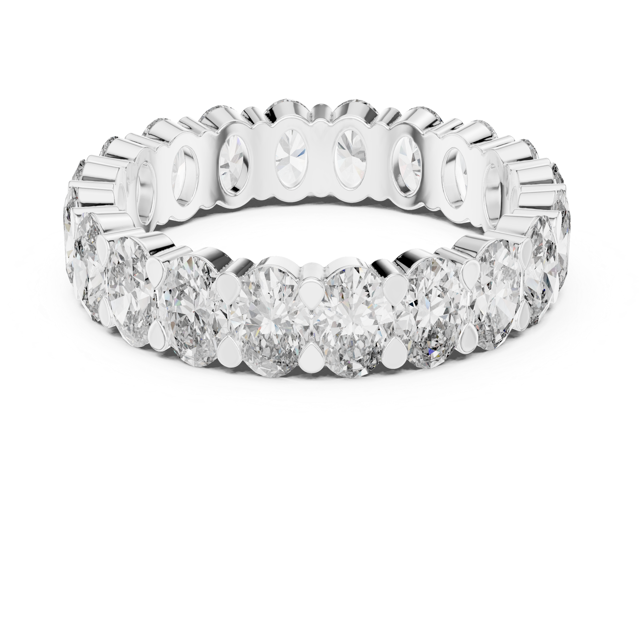 DESIGNER OVAL DIAMOND WEDDING BAND