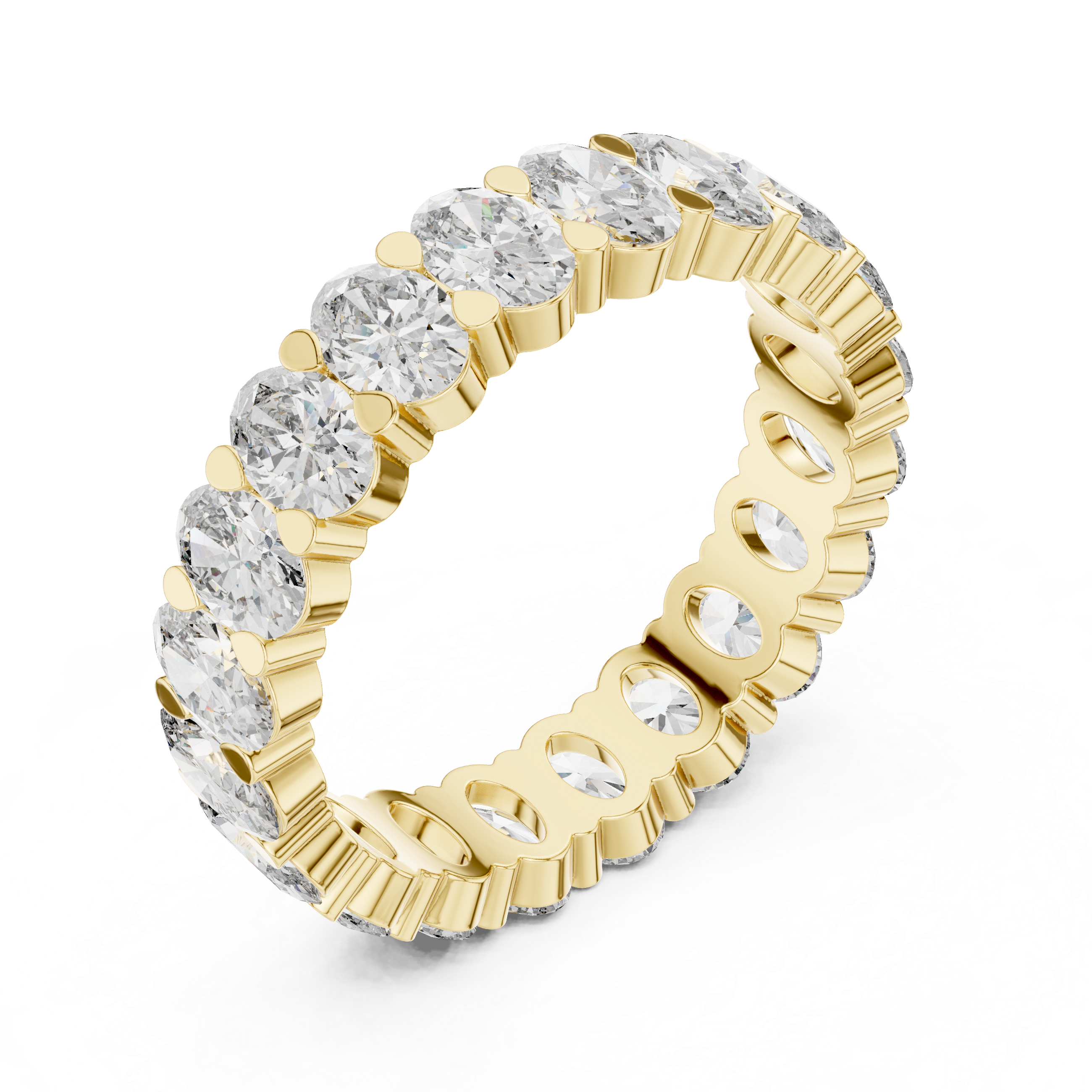 DESIGNER OVAL DIAMOND WEDDING BAND