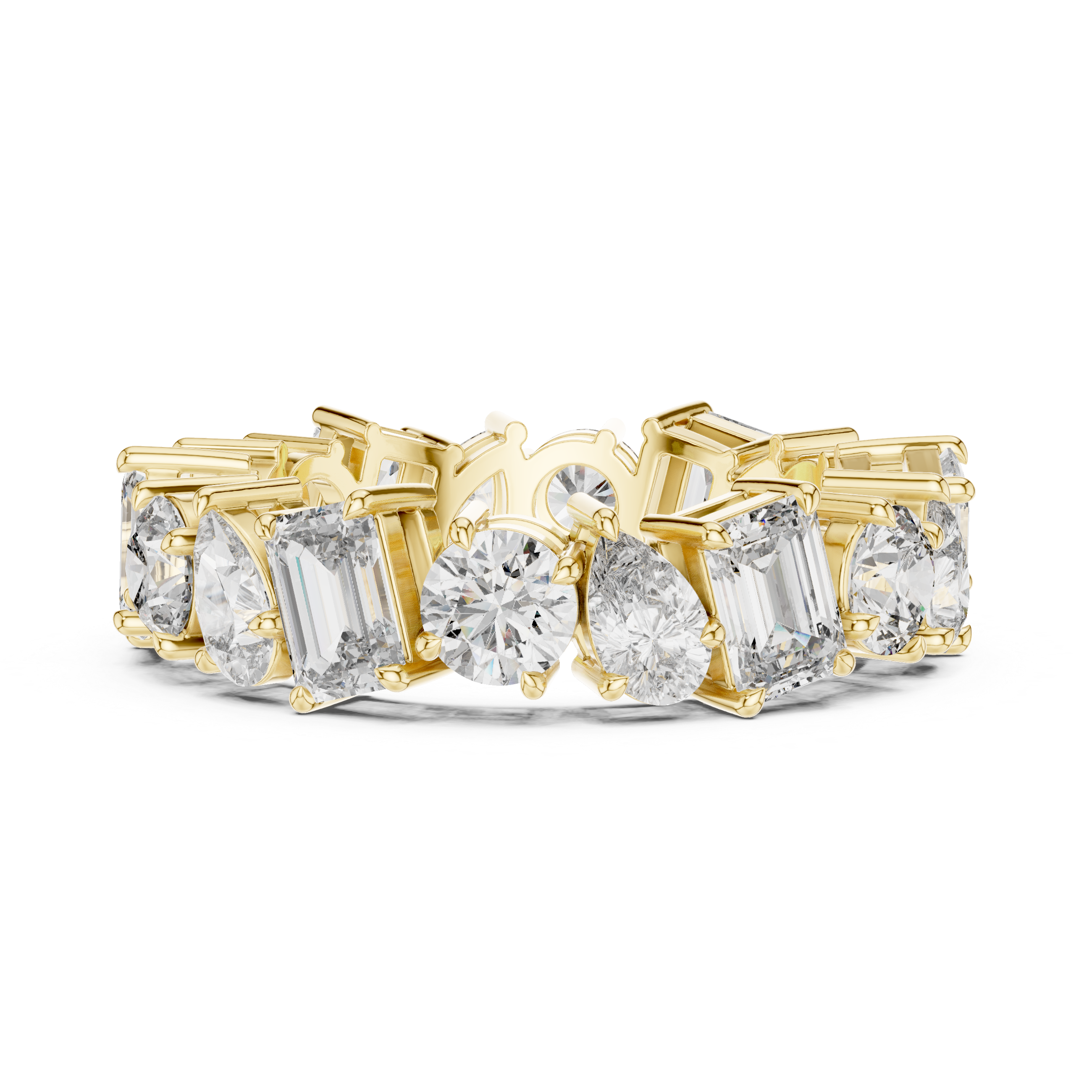 Multi Shape Diamond Eternity Band Ring