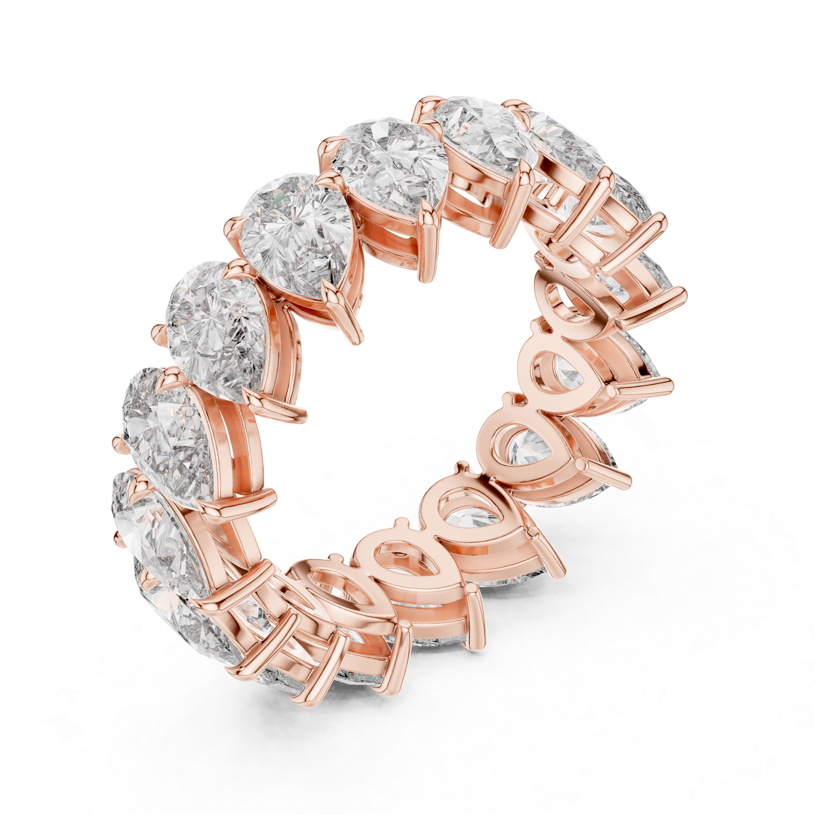 Teardrop Royale Diamond Eternity Band