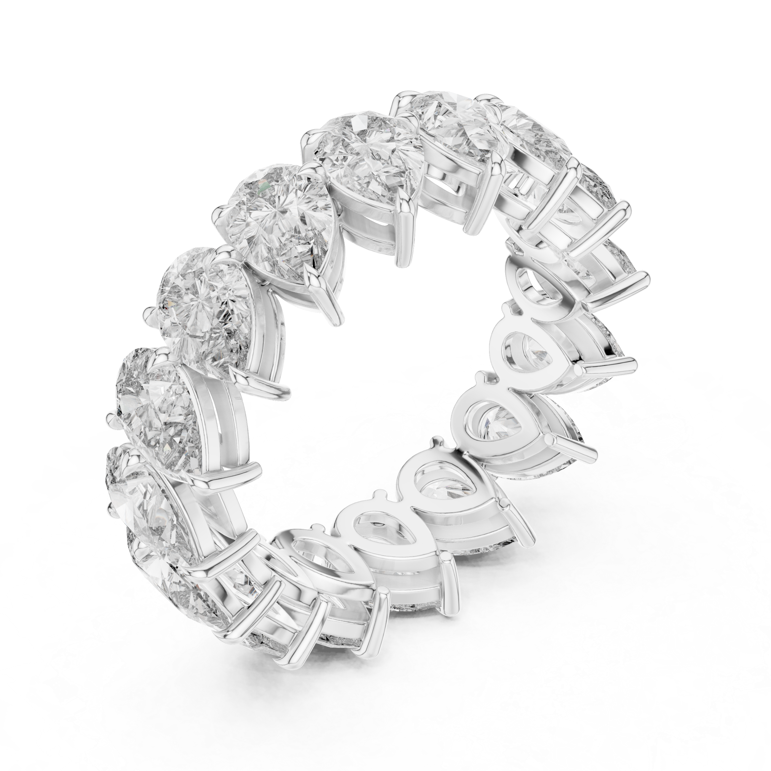 Teardrop Royale Diamond Eternity Band