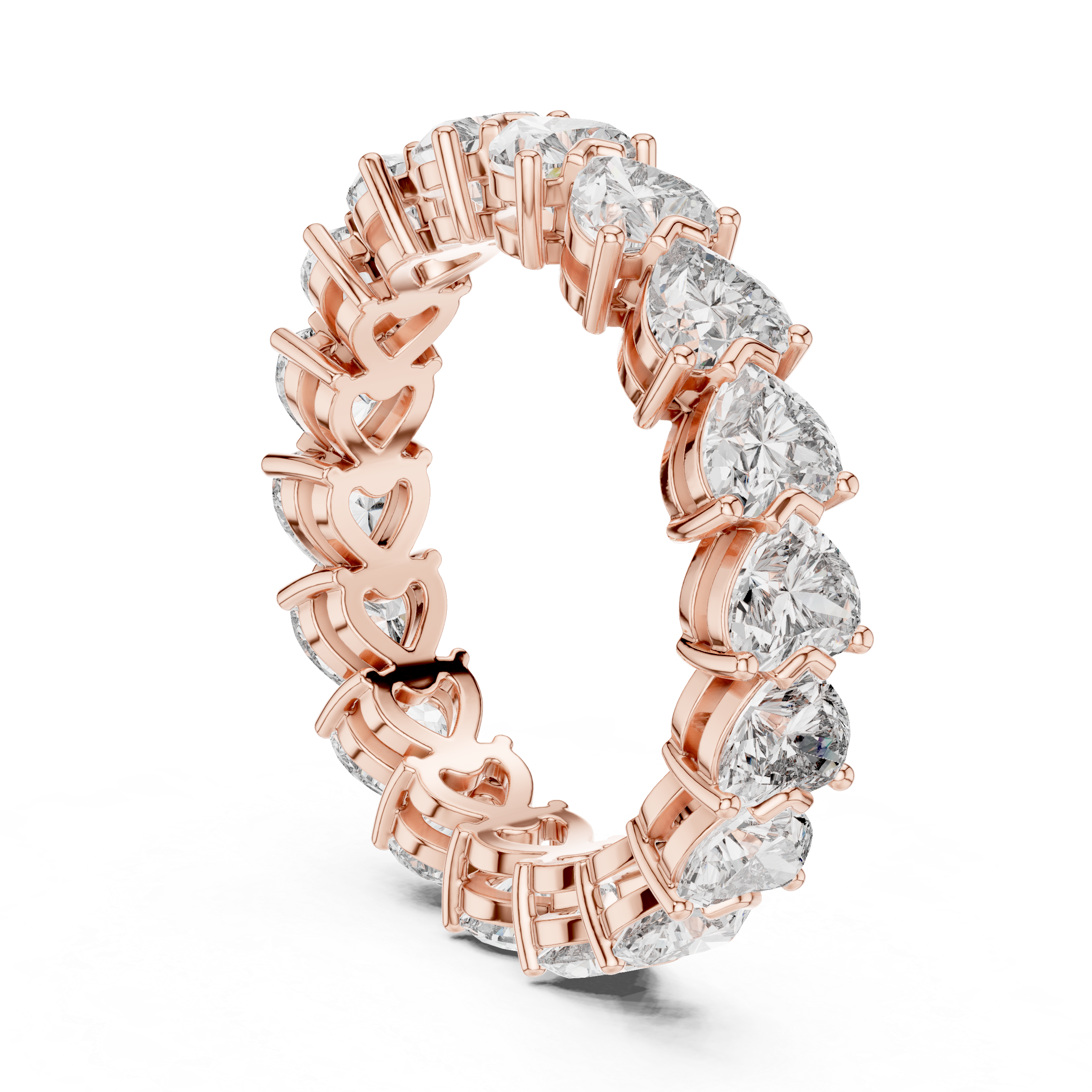 Forever Hearts Diamond Eternity Band