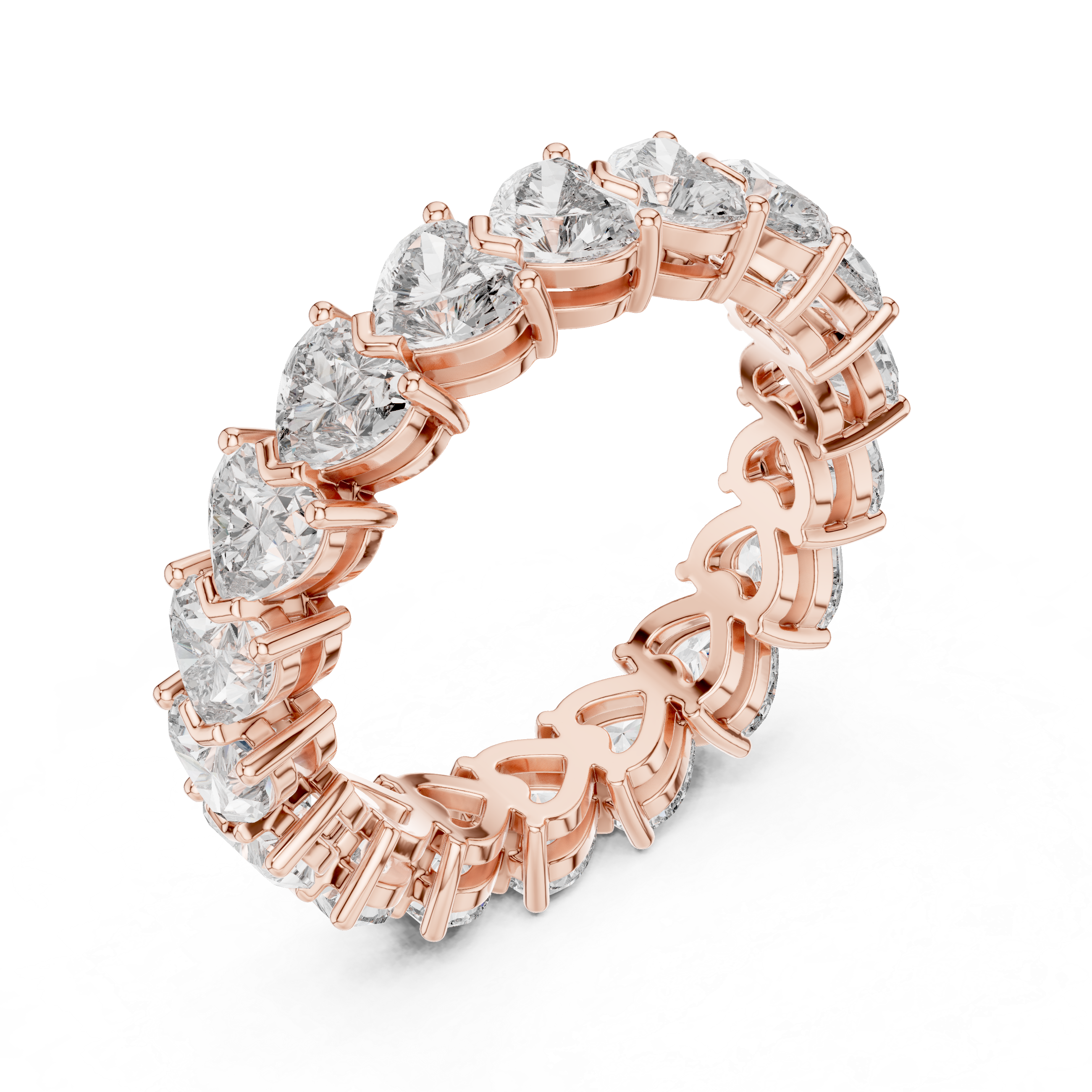Forever Hearts Diamond Eternity Band