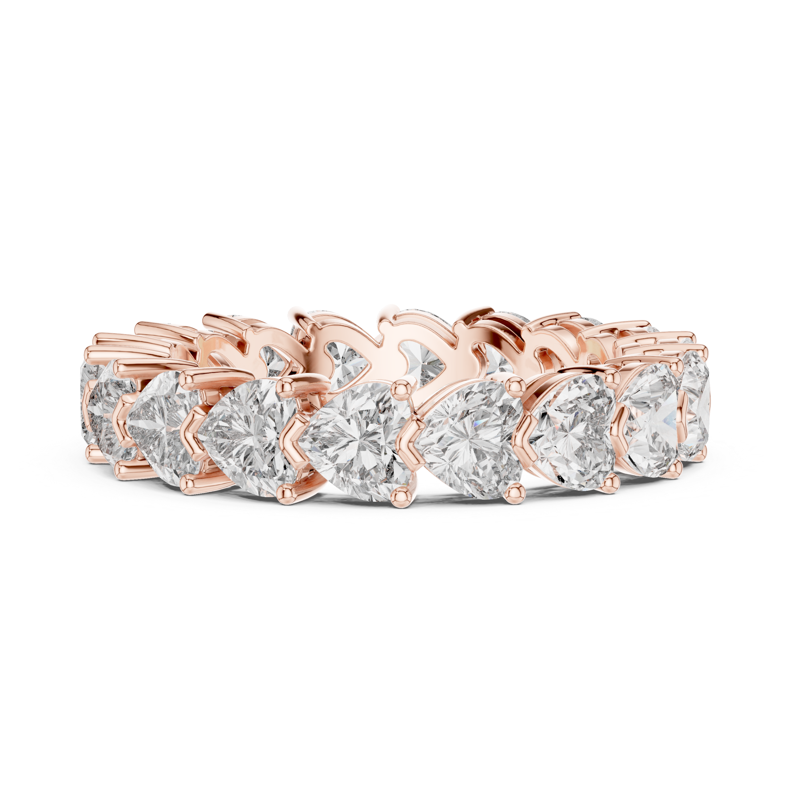 Forever Hearts Diamond Eternity Band