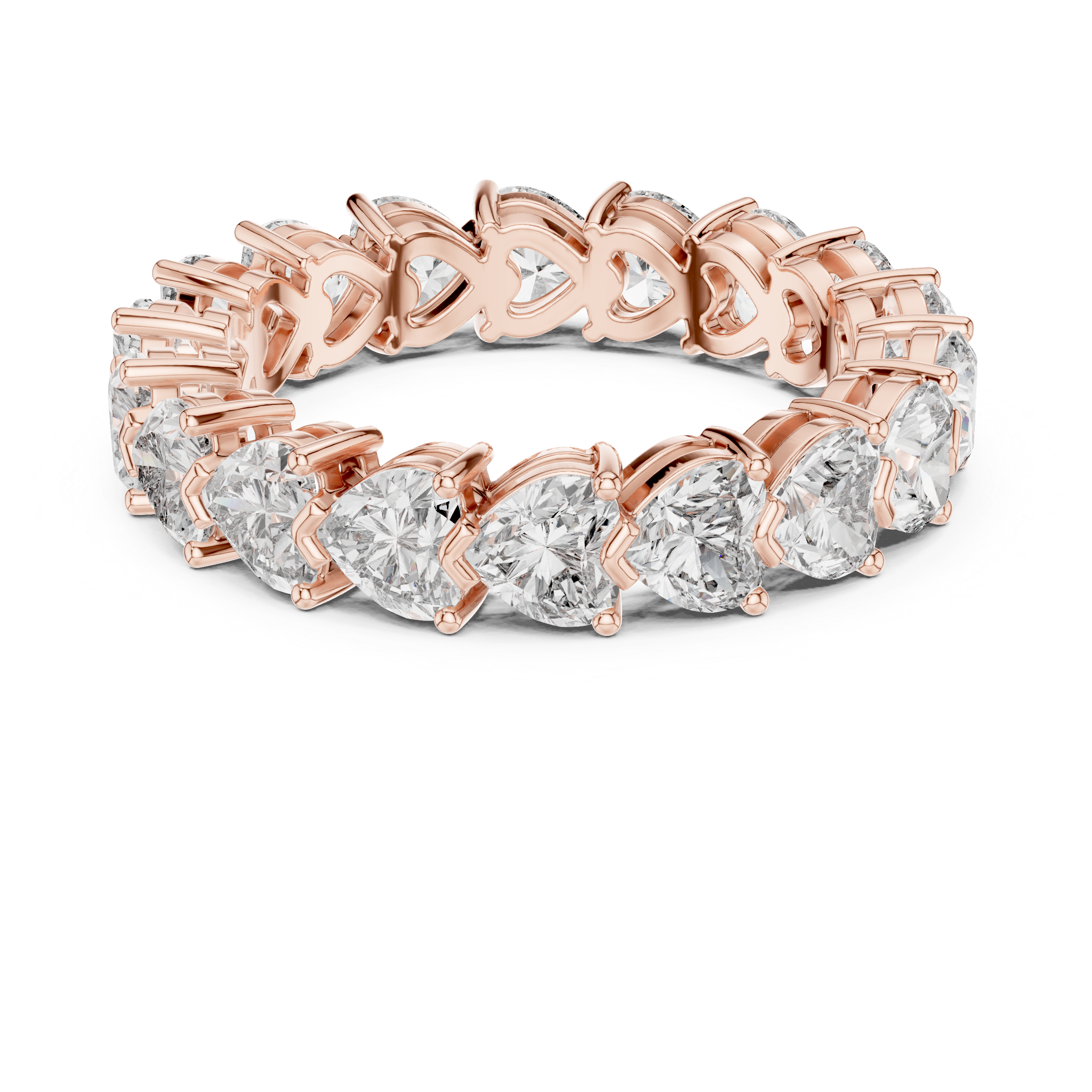 Forever Hearts Diamond Eternity Band