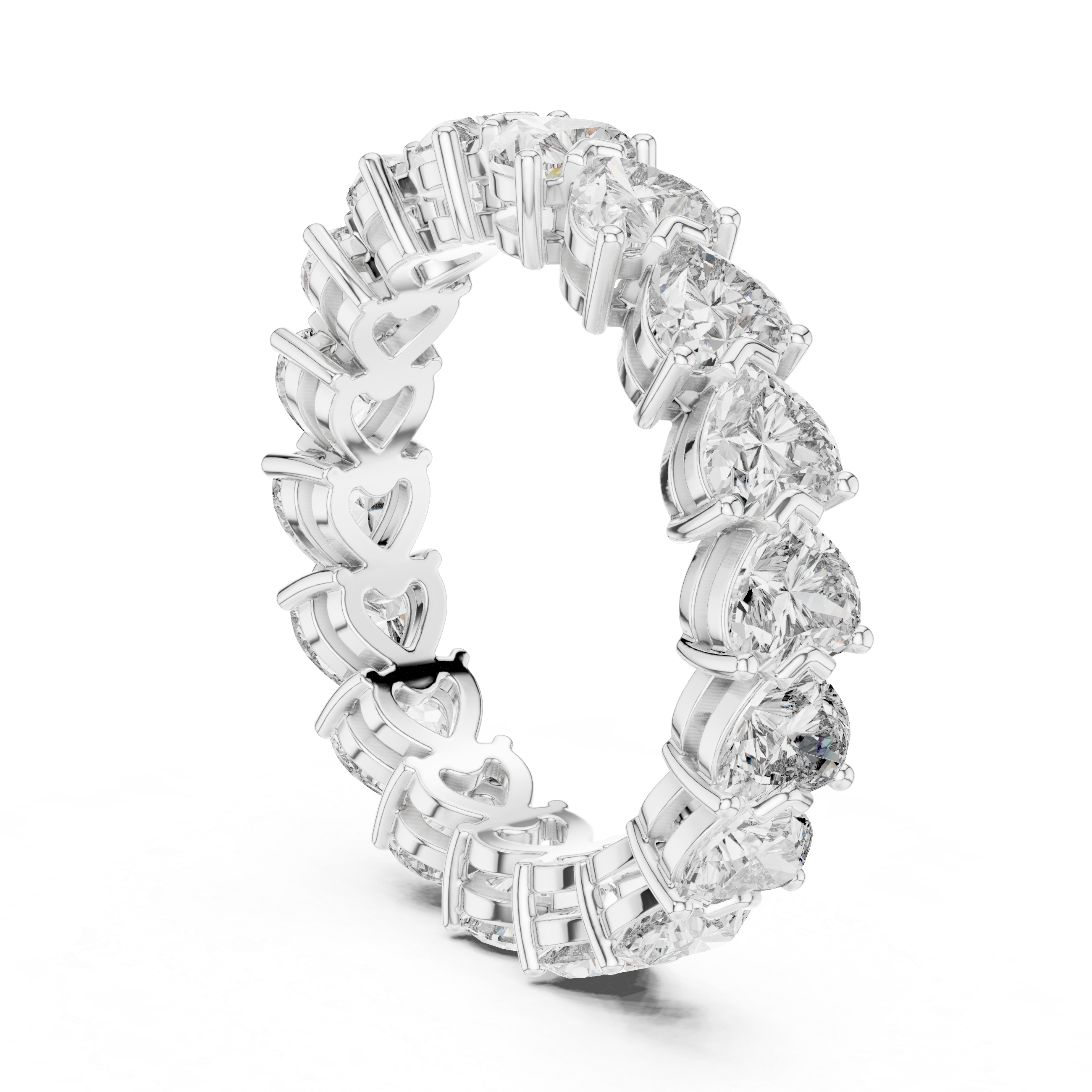 Forever Hearts Diamond Eternity Band