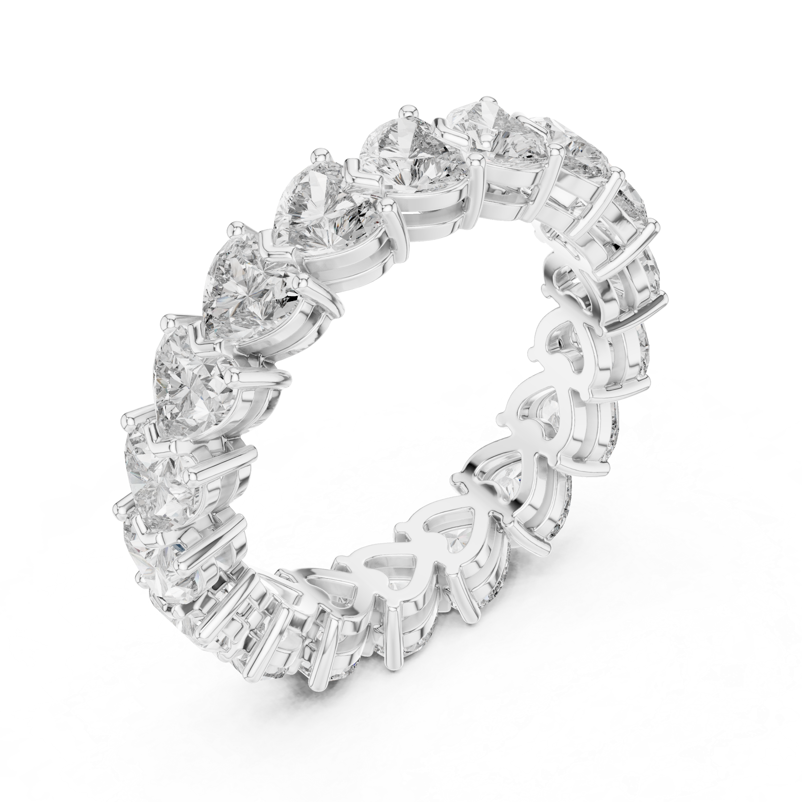 Forever Hearts Diamond Eternity Band