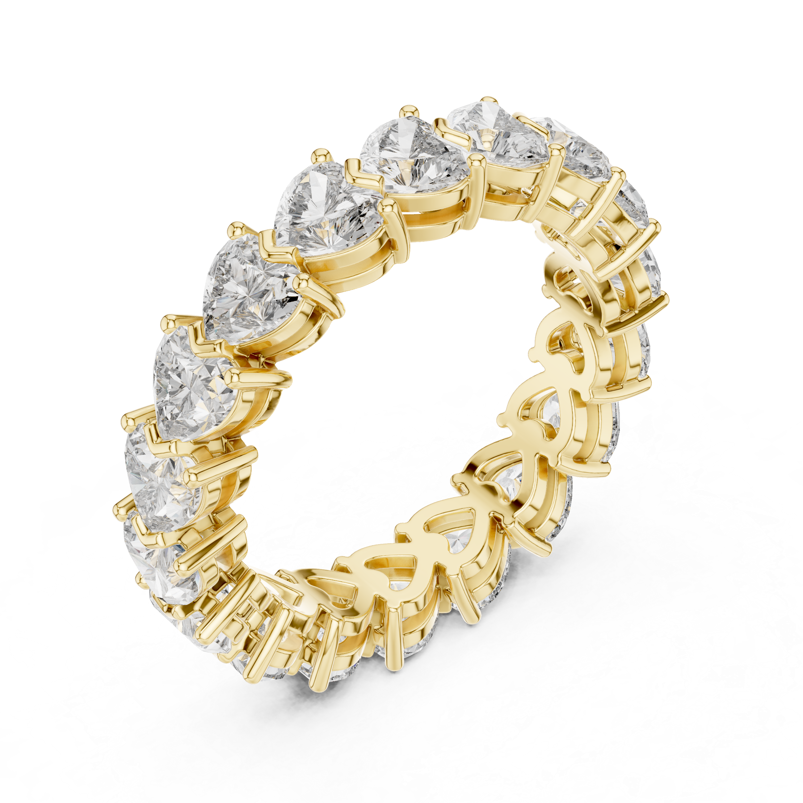 Forever Hearts Diamond Eternity Band