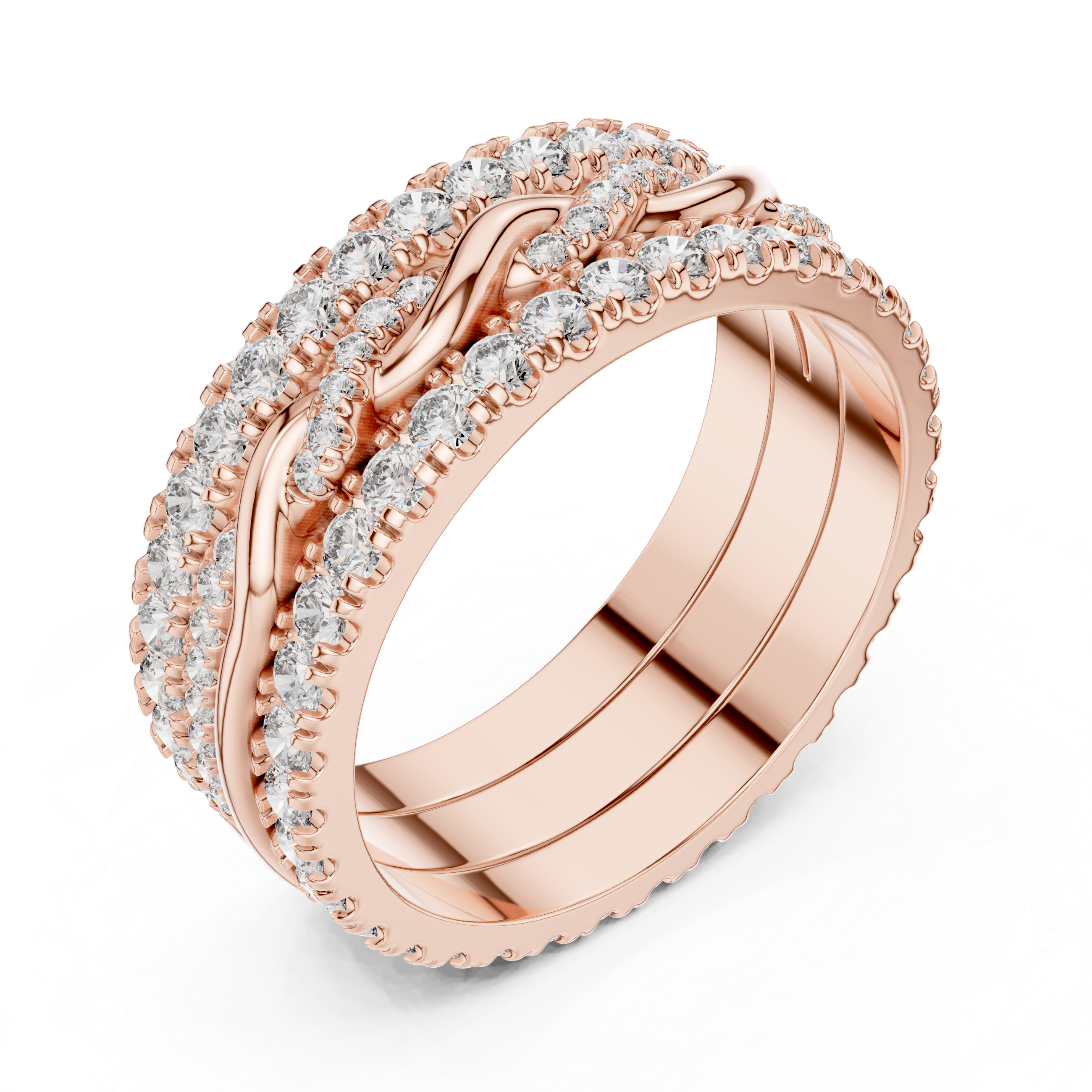 Eterna Weave Diamond Band