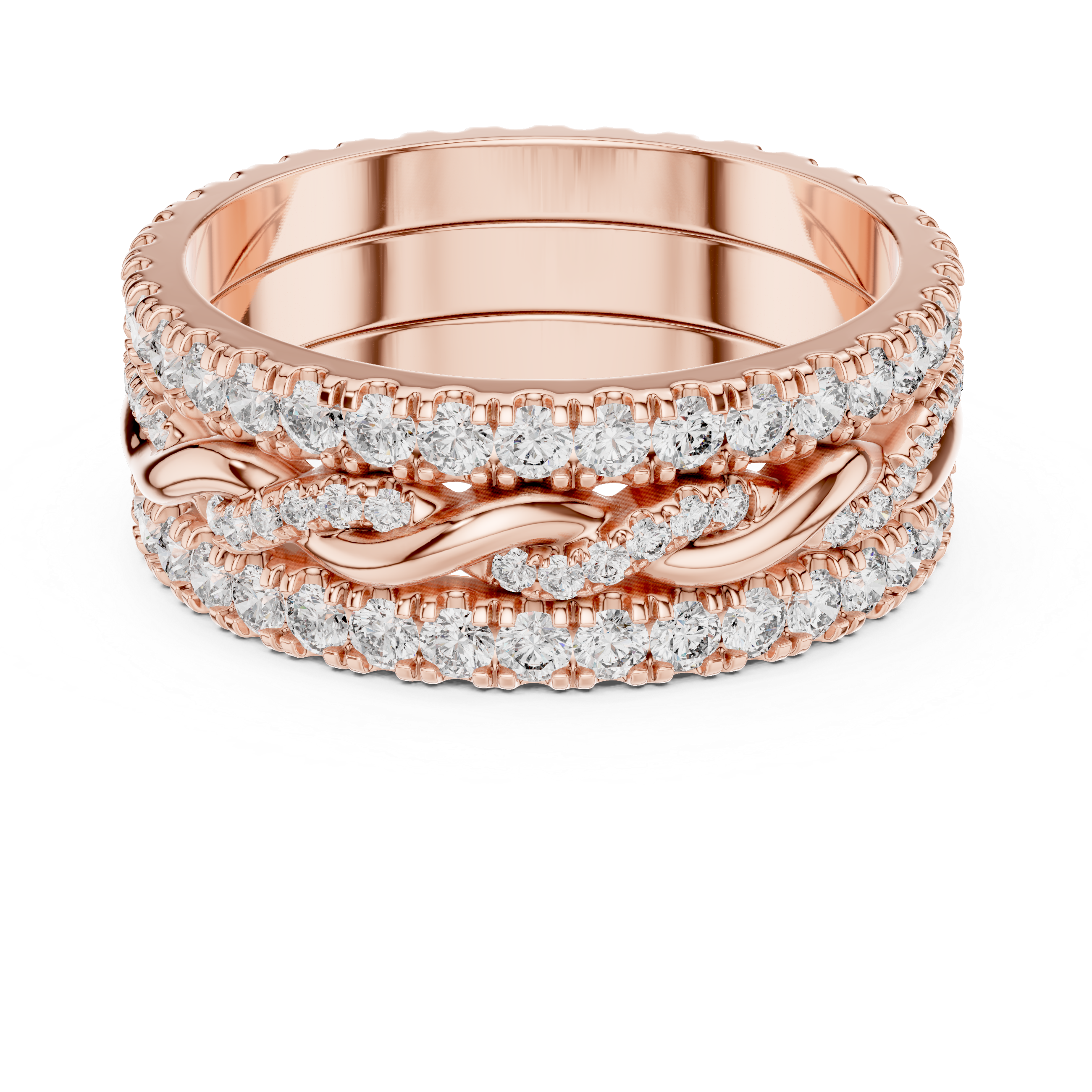 Eterna Weave Diamond Band