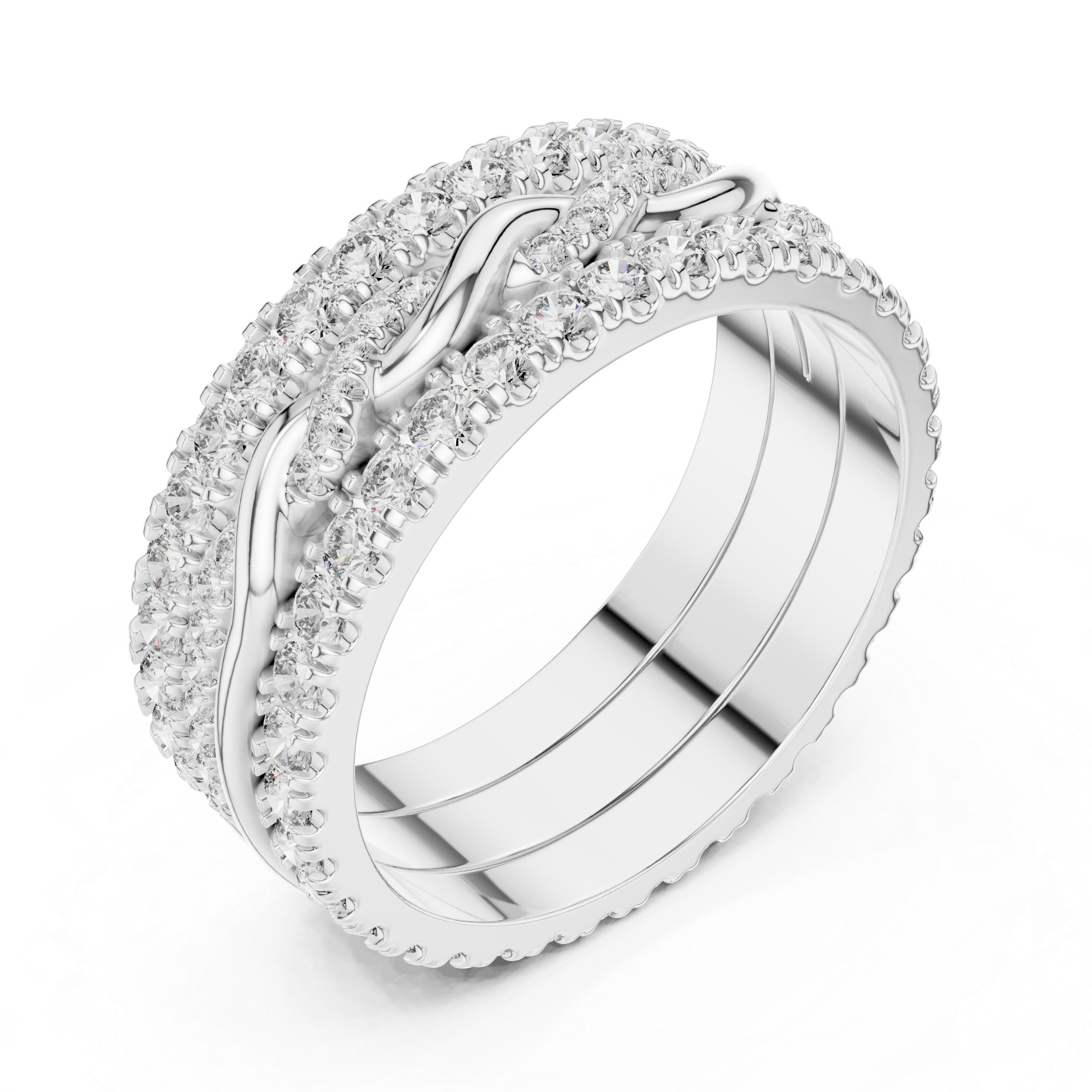 Eterna Weave Diamond Band