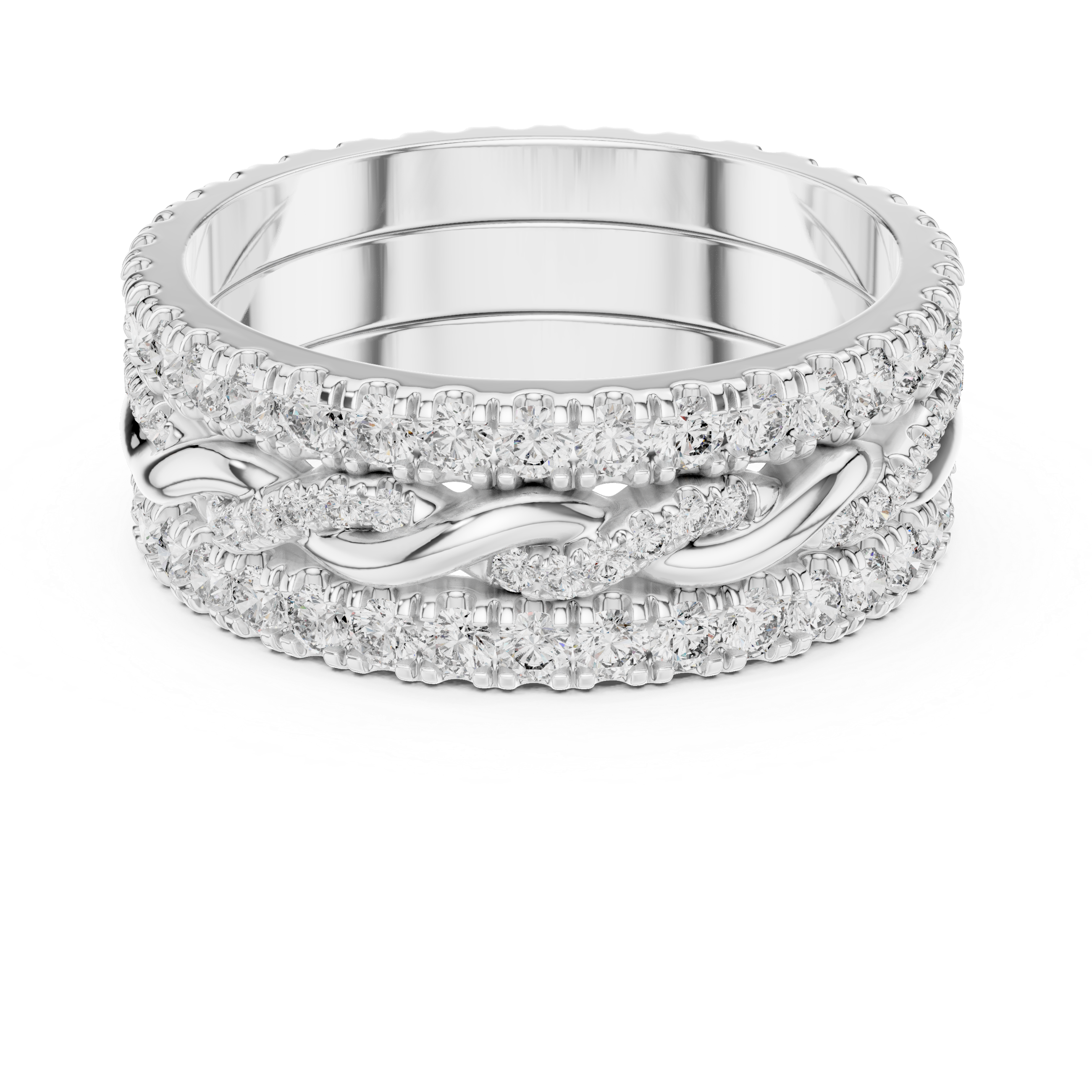 Eterna Weave Diamond Band