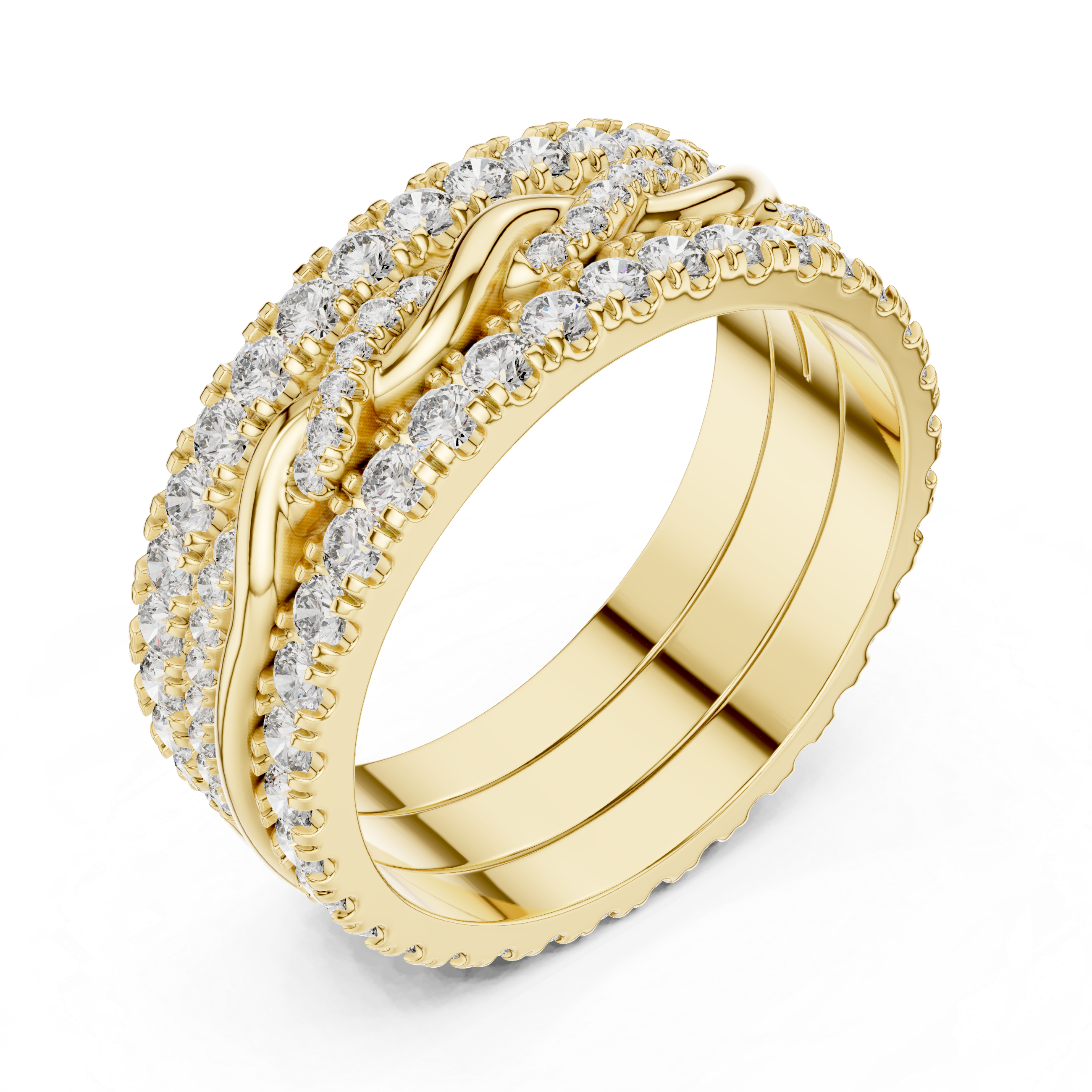 Eterna Weave Diamond Band