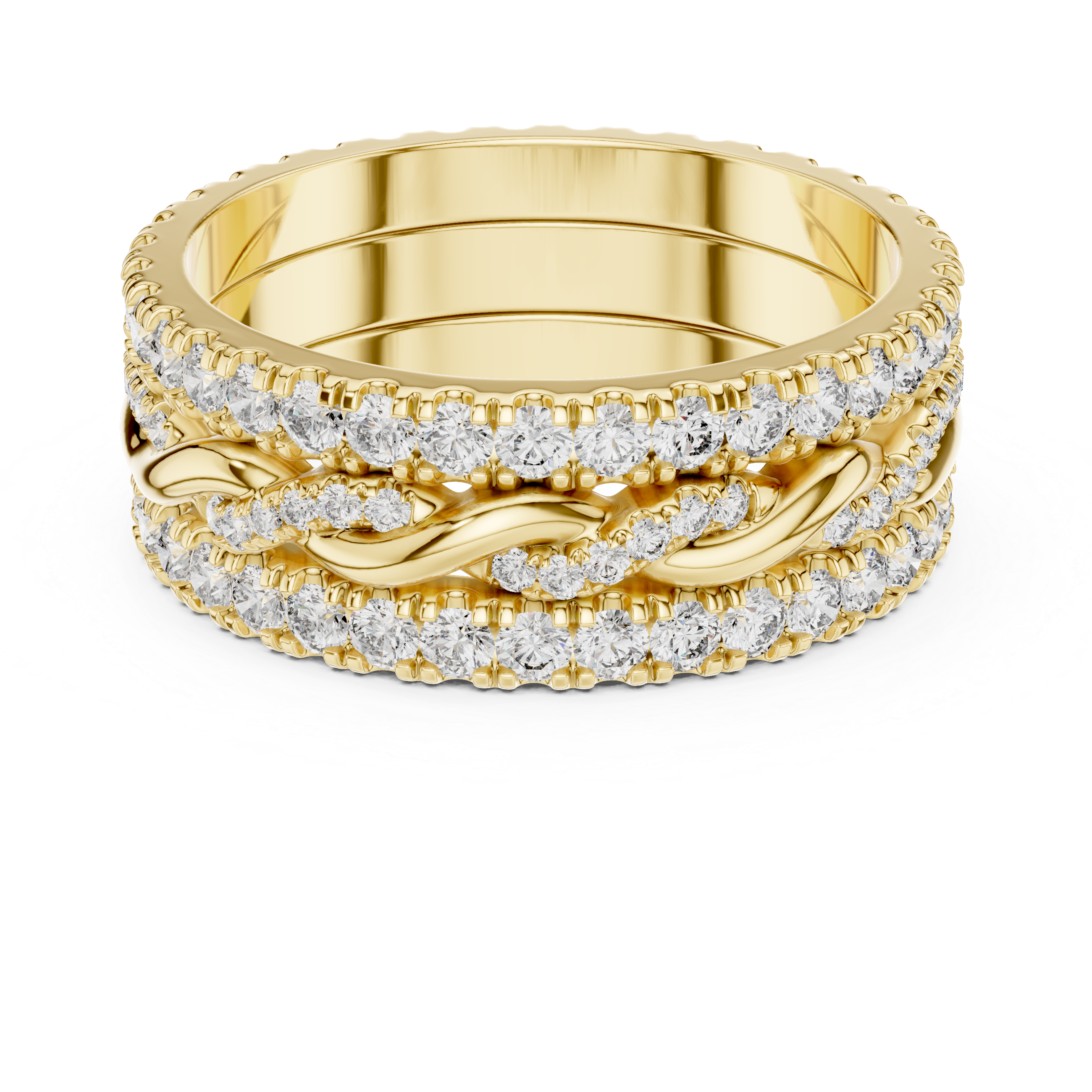 Eterna Weave Diamond Band