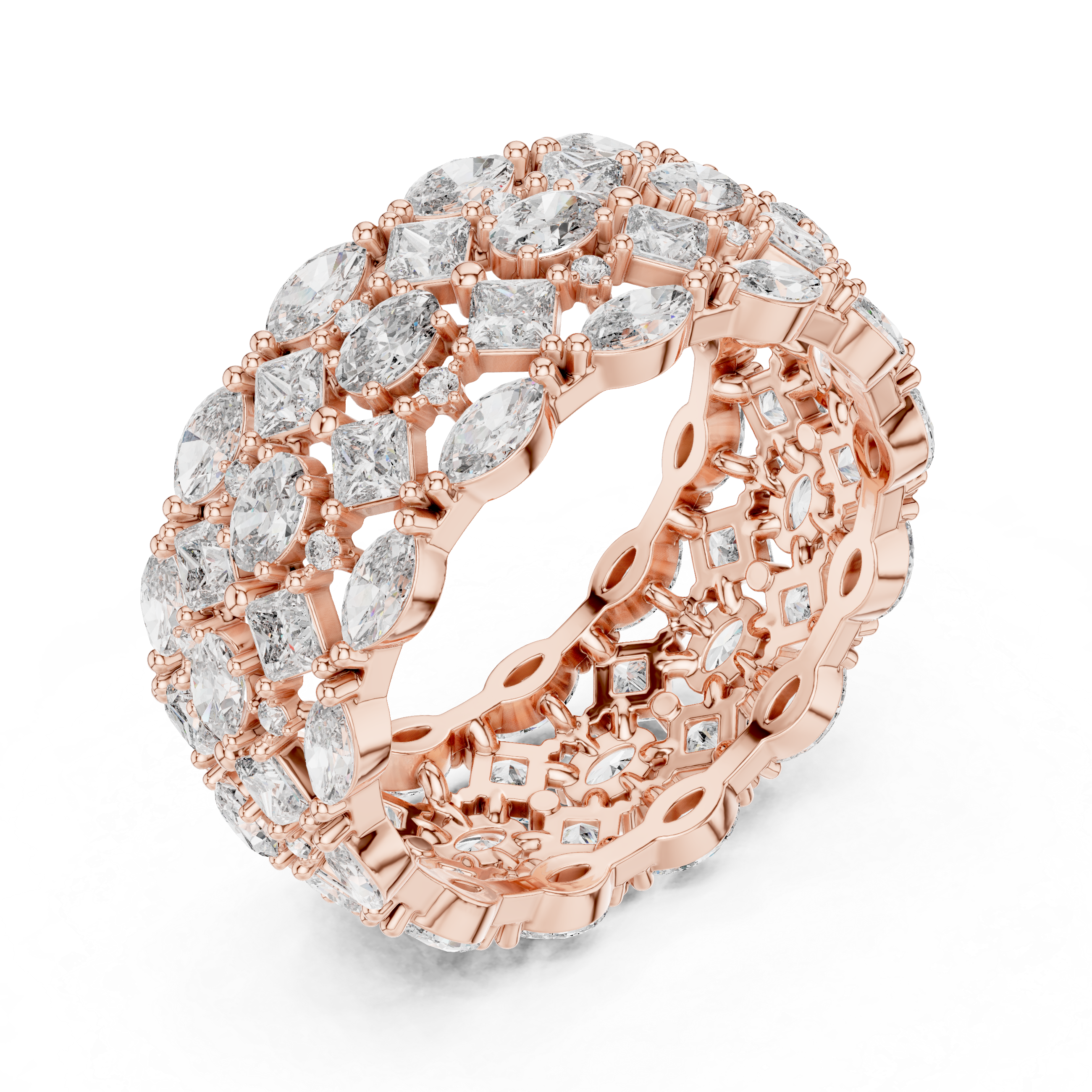 Royal Mosaic Diamond Eternity Band