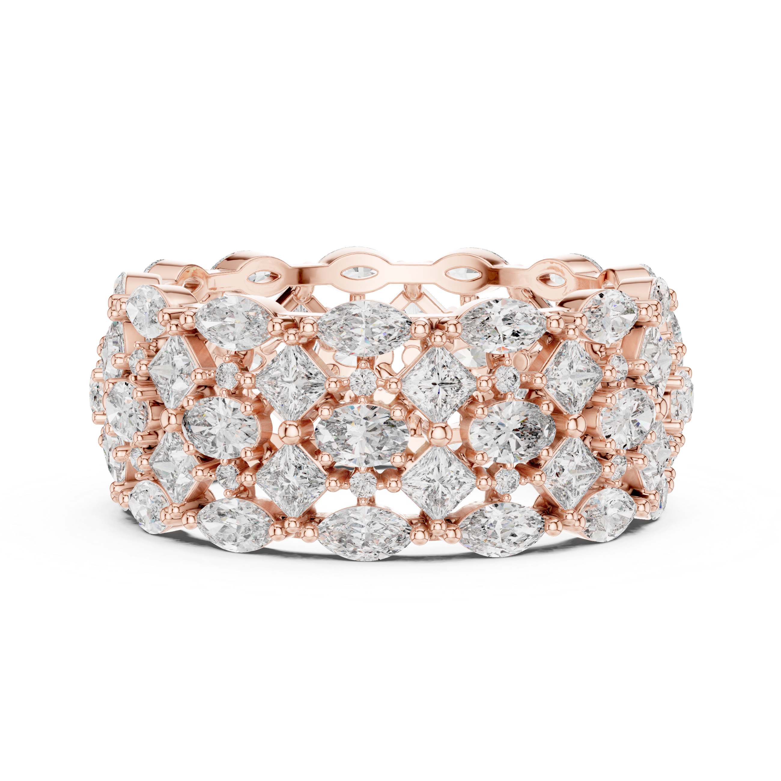 Royal Mosaic Diamond Eternity Band