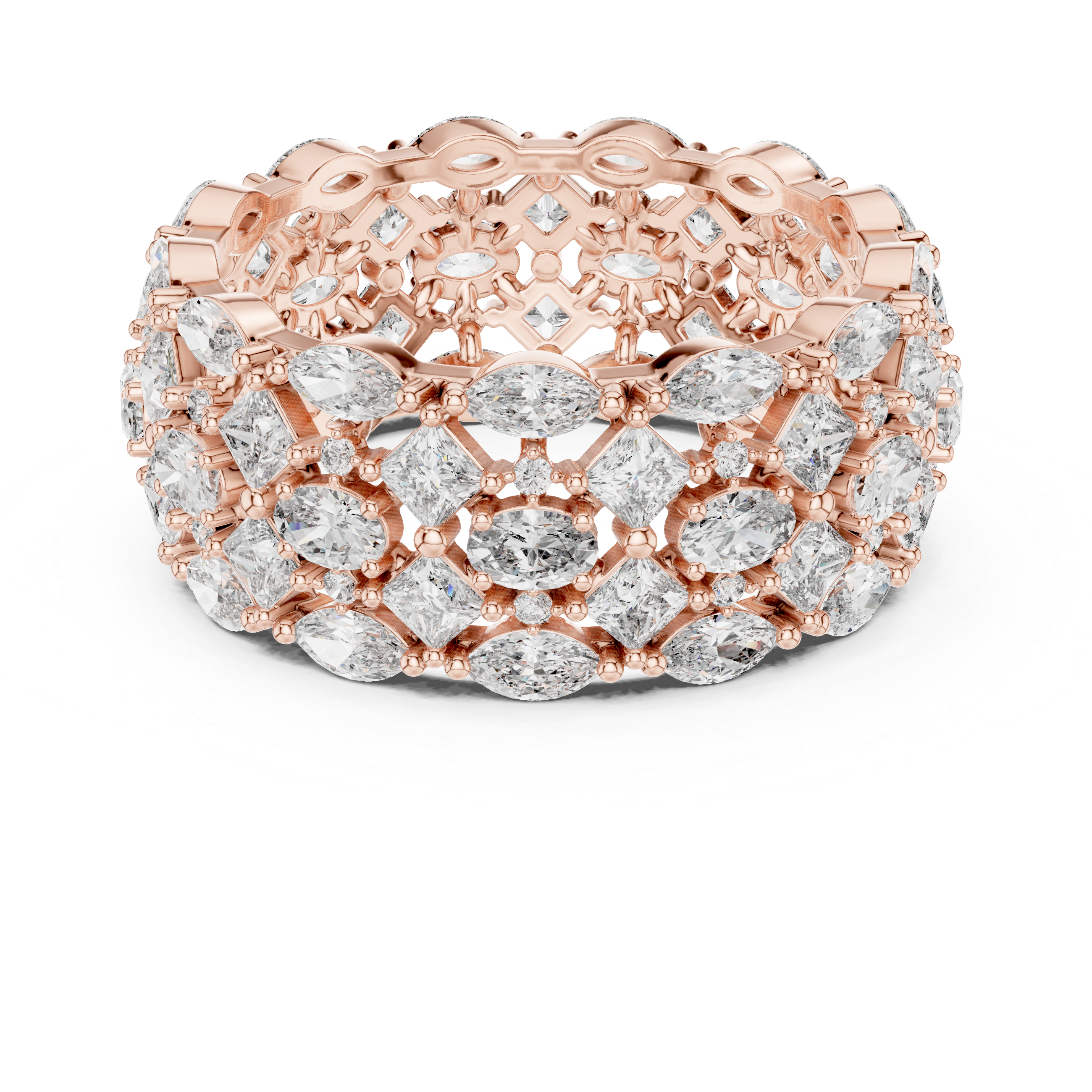 Royal Mosaic Diamond Eternity Band