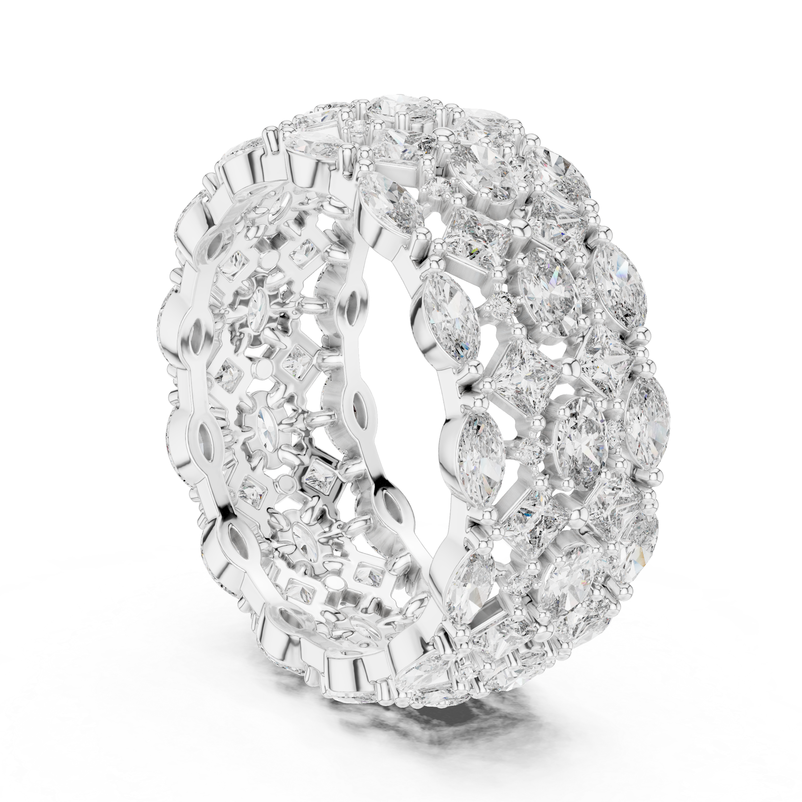 Royal Mosaic Diamond Eternity Band